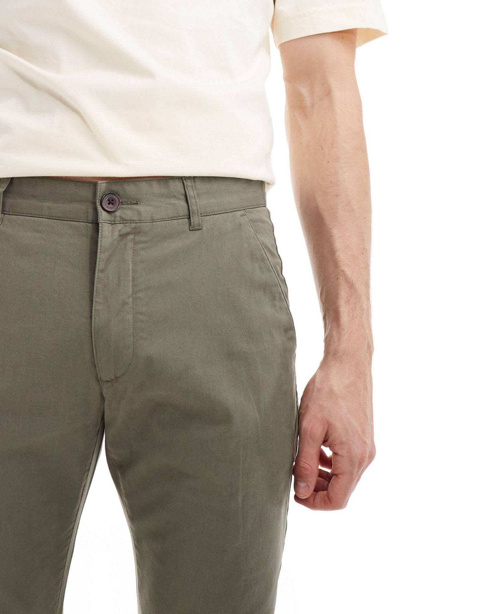 Farah elm chino trouser in khaki green - ASOS Sample Sale EU Store