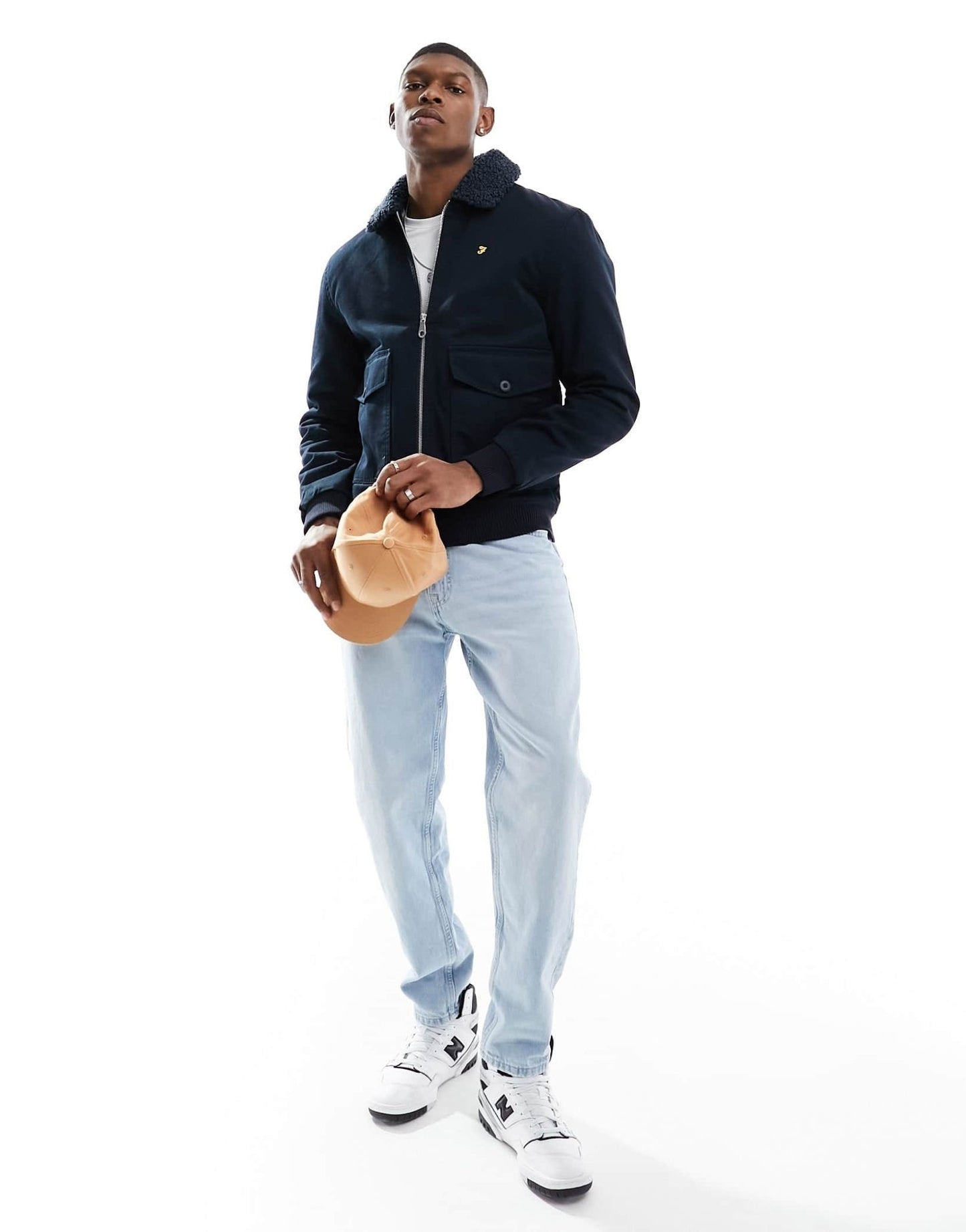 Farah gianni blouson jacket in navy - ASOS Sample Sale EU Store