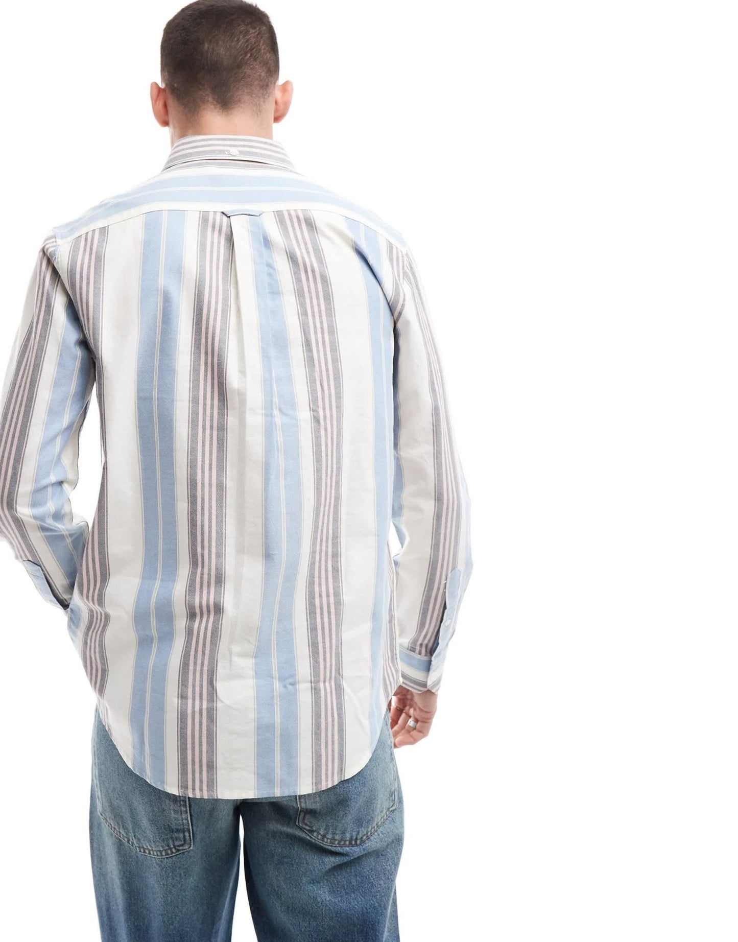 Farah large stripe long sleeve shirt in multi - ASOS Sample Sale EU Store