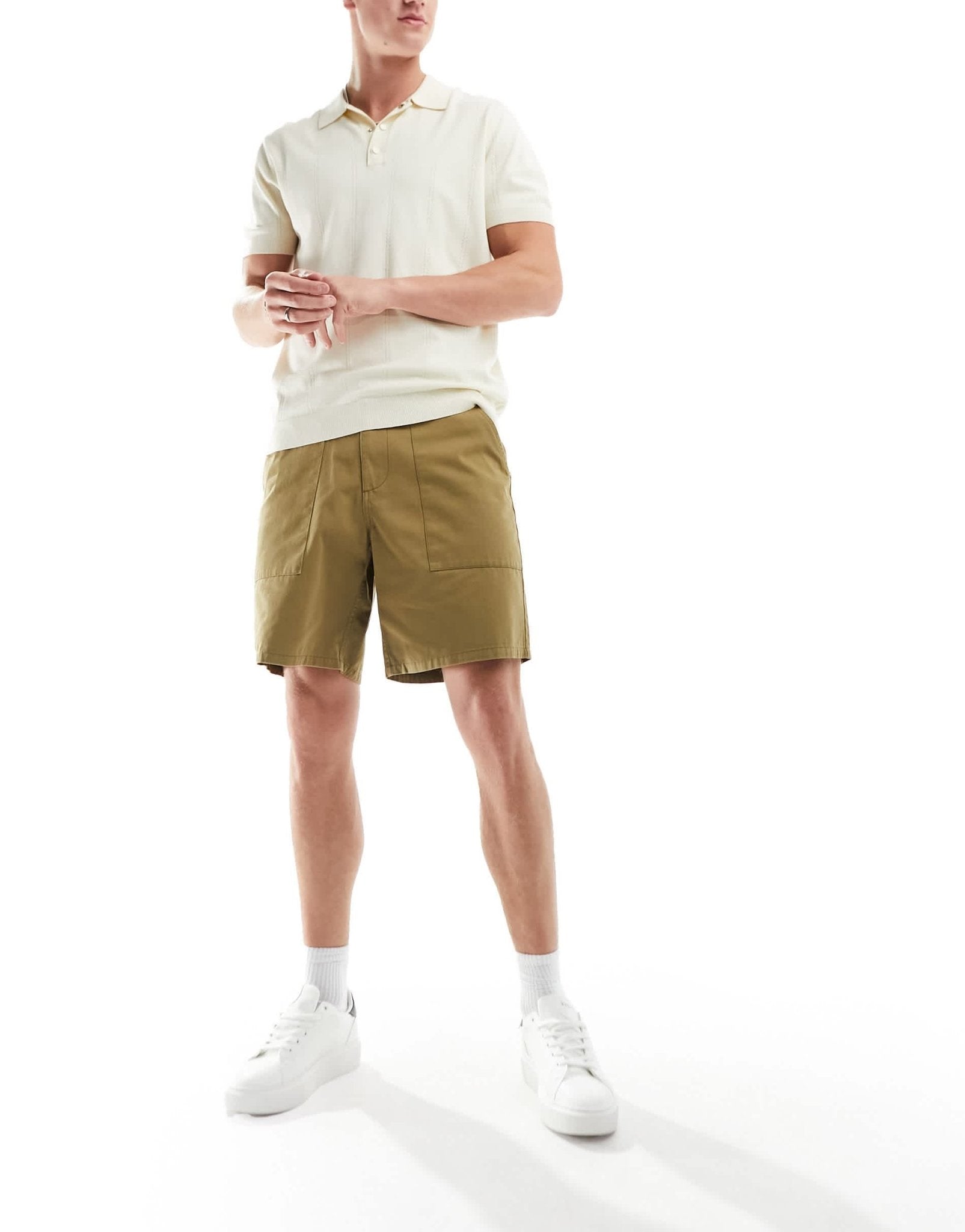 Farah sepel fatigue shorts in beige - ASOS Sample Sale EU Store