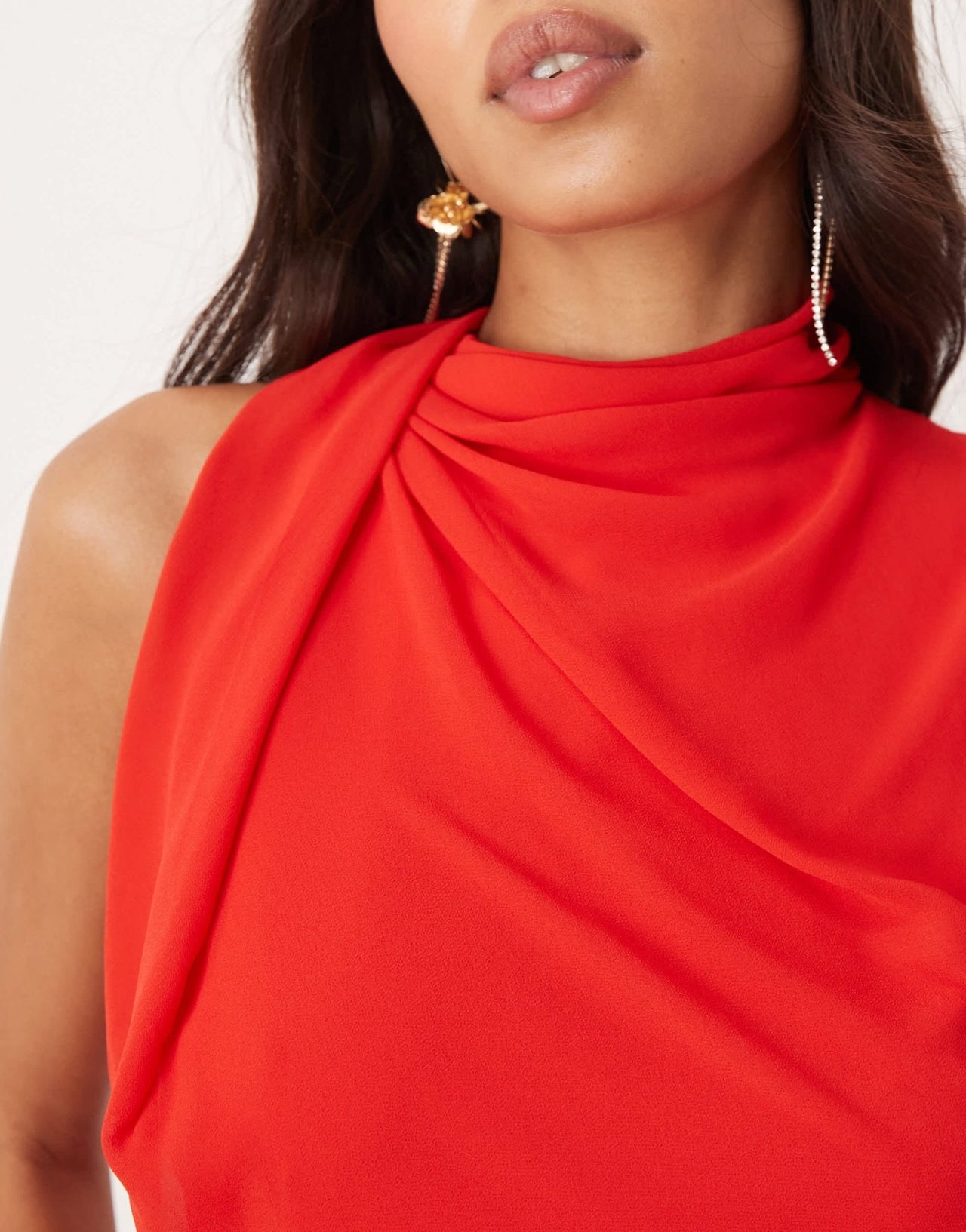 Forever New grown on drape mini dress in red - ASOS Sample Sale EU Store