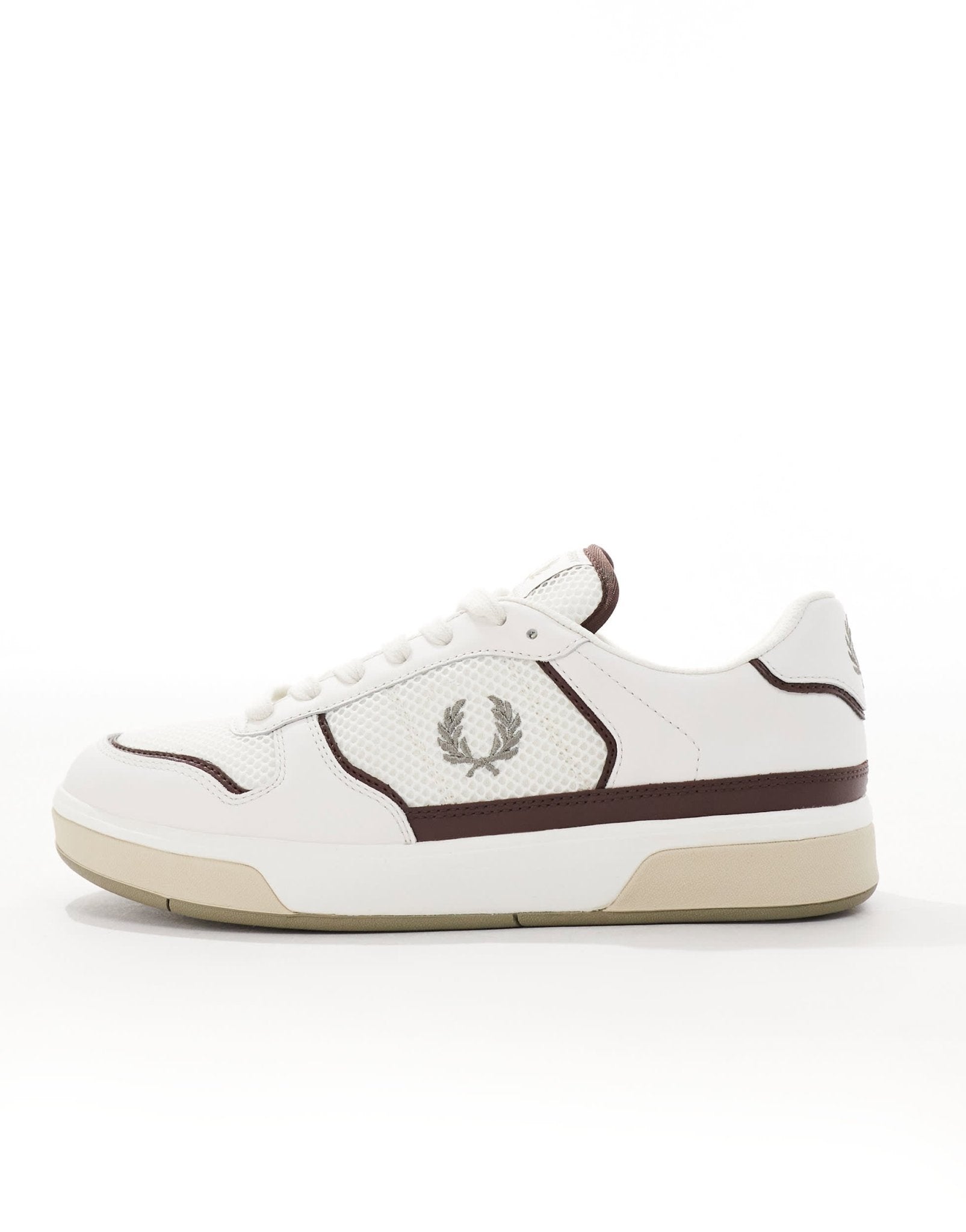 Fred Perry B300 leather and mesh trainer in white - ASOS Sample Sale EU Store