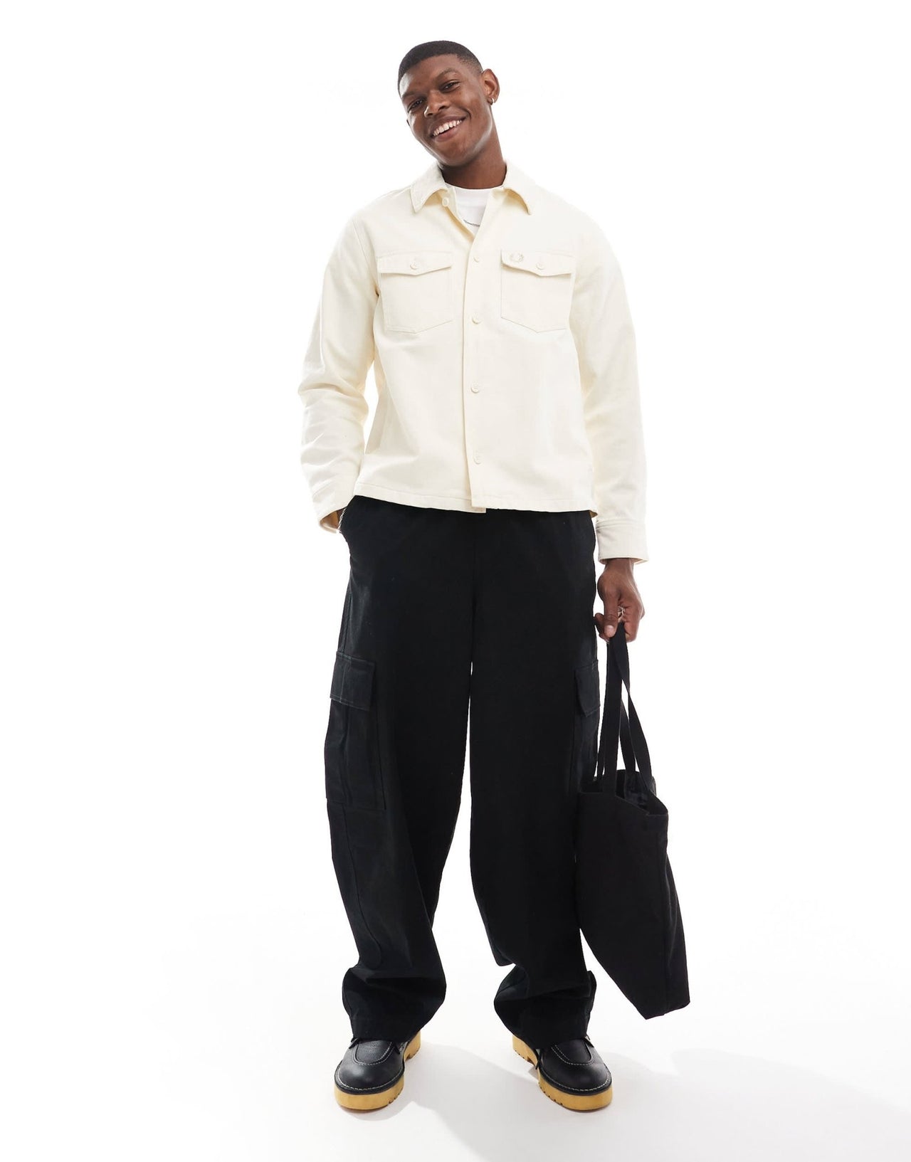 Fred Perry cord overshirt in ecru - ASOS Sample Sale EU Store
