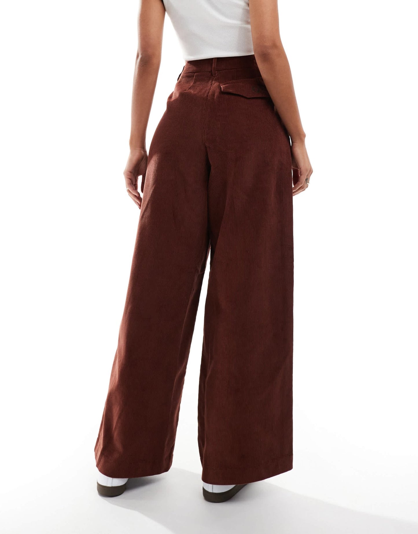 Fred Perry Cord wide leg trousers in rust - ASOS Sample Sale EU Store