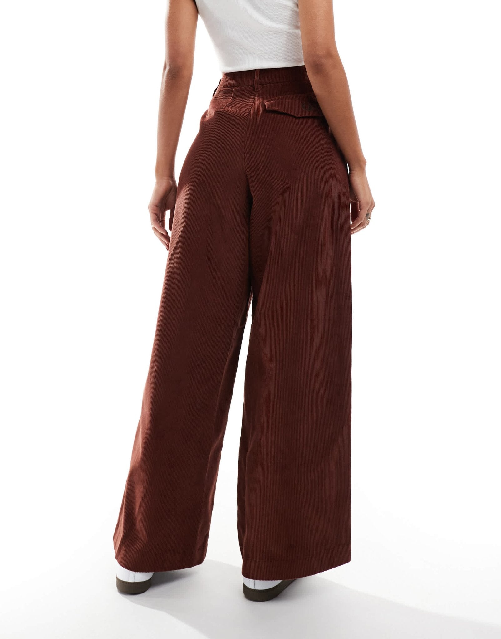 Fred Perry Cord wide leg trousers in rust - ASOS Sample Sale EU Store