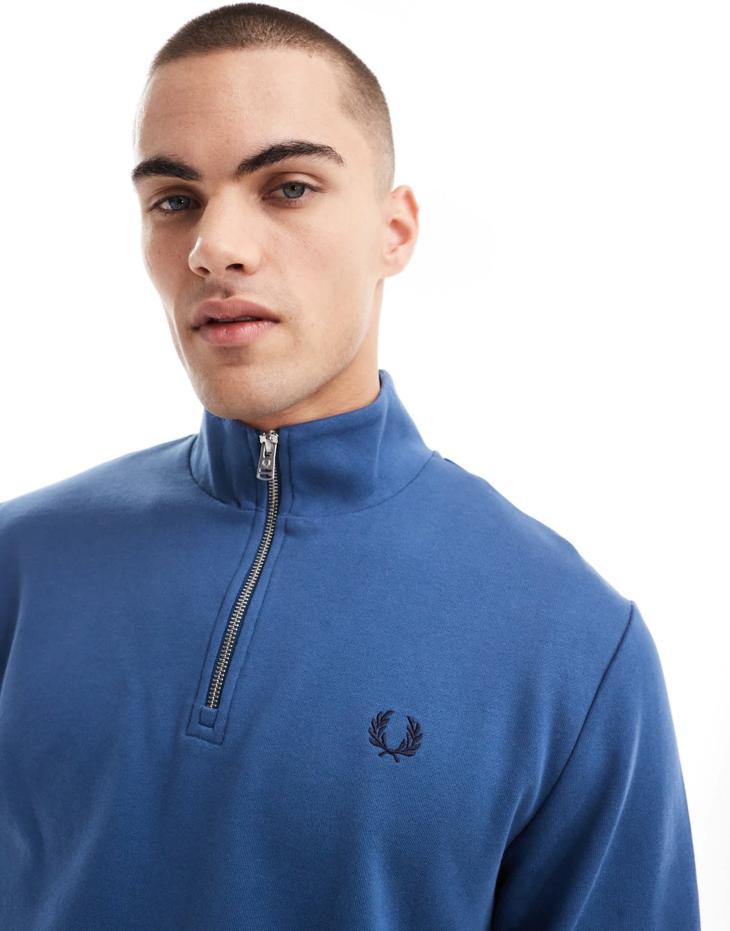 Fred Perry half zip sweatshirt in blue - ASOS Sample Sale EU Store