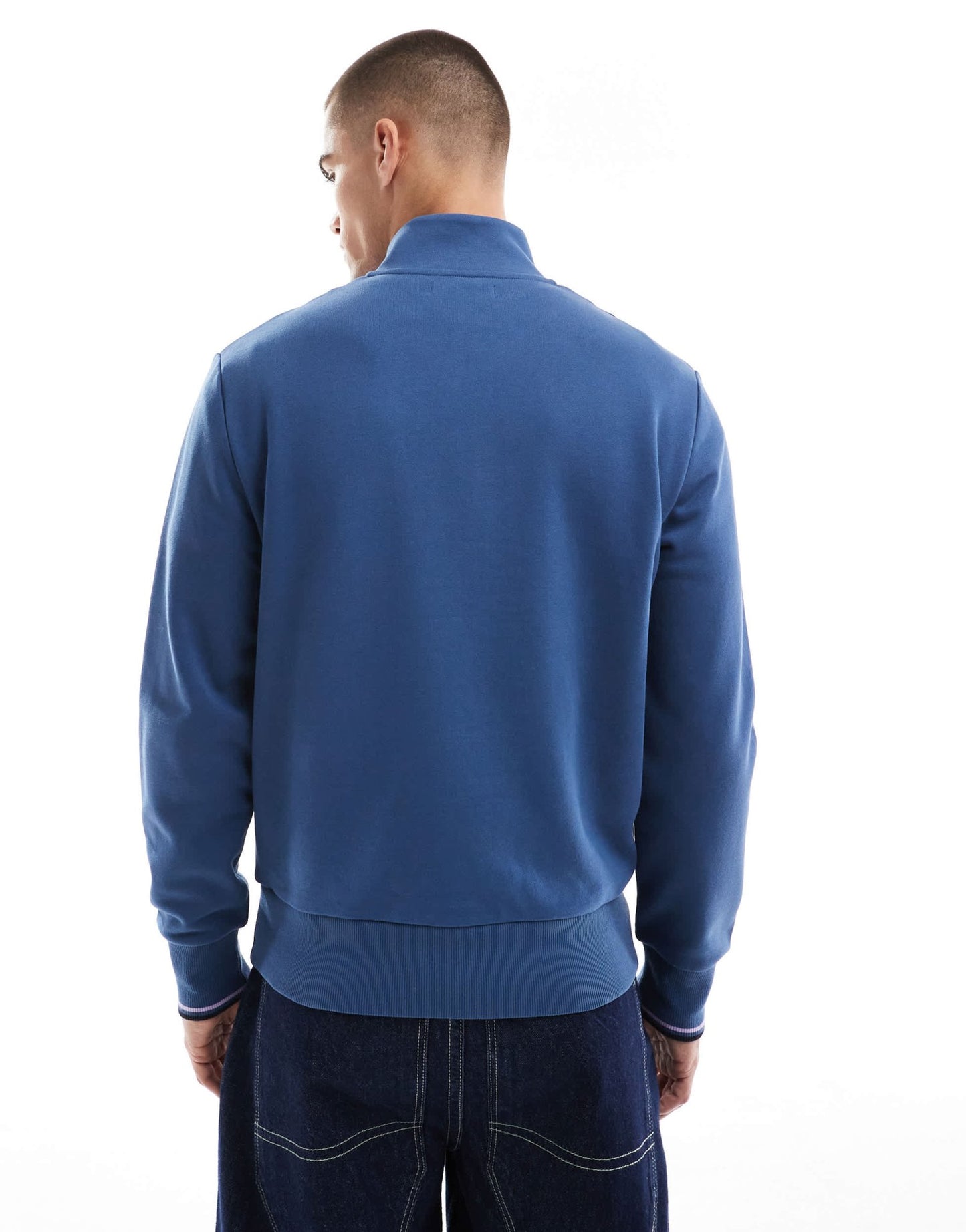 Fred Perry half zip sweatshirt in blue - ASOS Sample Sale EU Store