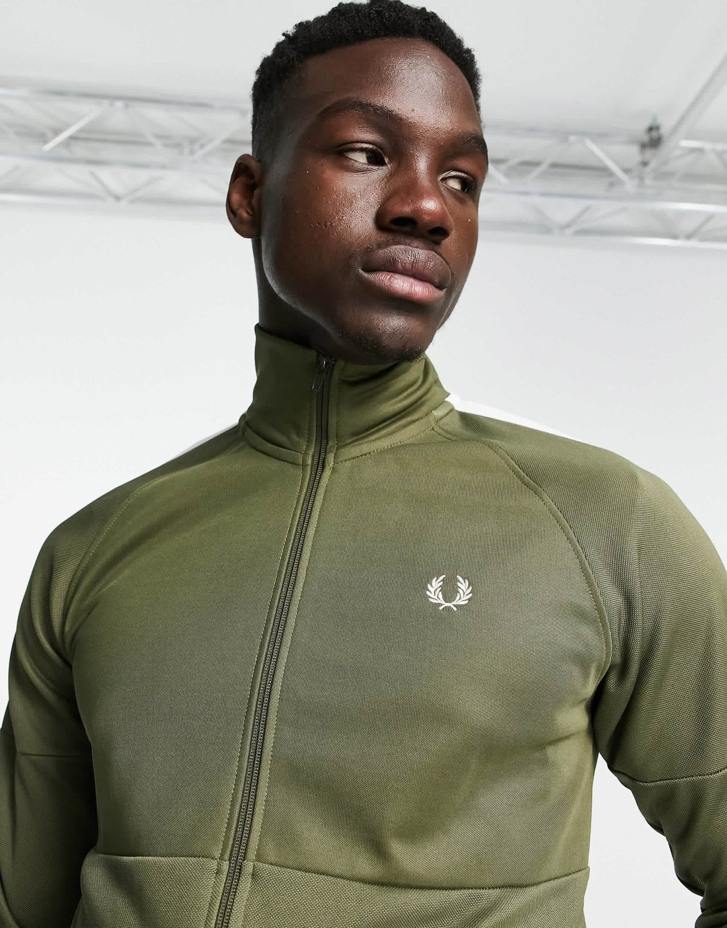 Fred Perry panelled track jacket in green - ASOS Sample Sale EU Store