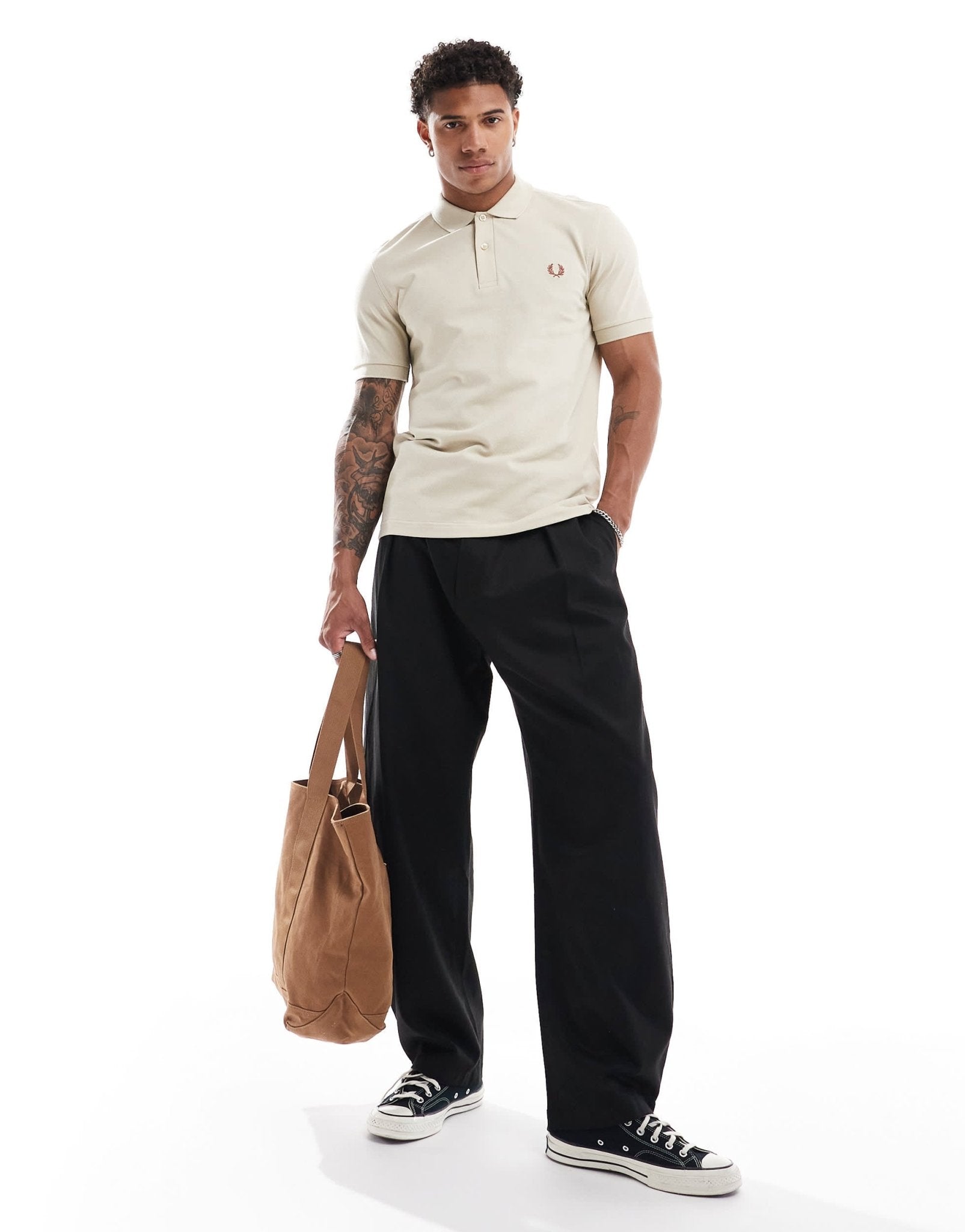 Fred Perry polo shirt in light beige - ASOS Sample Sale EU Store