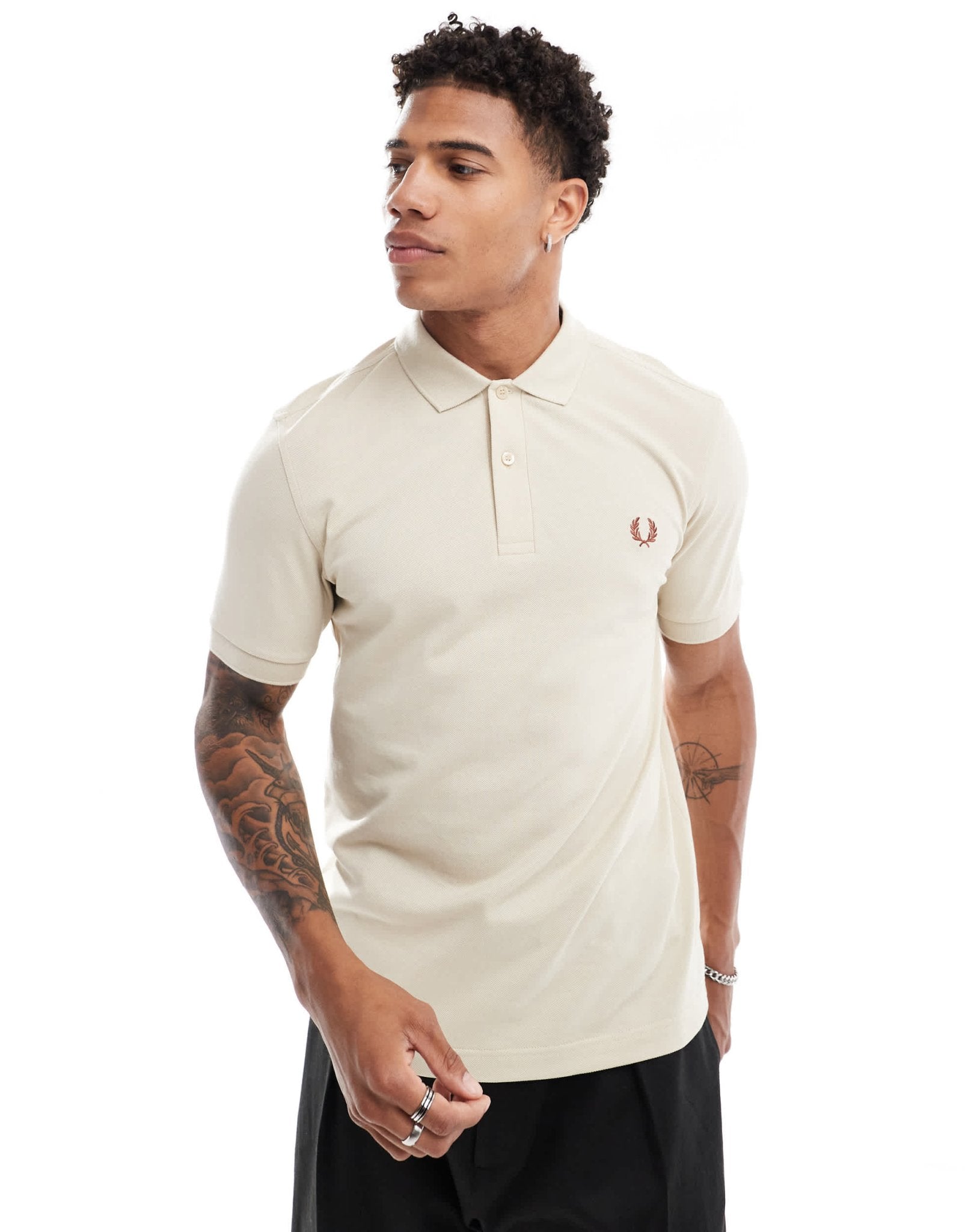 Fred Perry polo shirt in light beige - ASOS Sample Sale EU Store