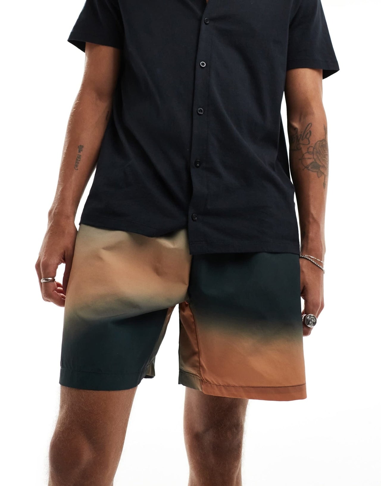 Fred Perry printed short in green - ASOS Sample Sale EU Store