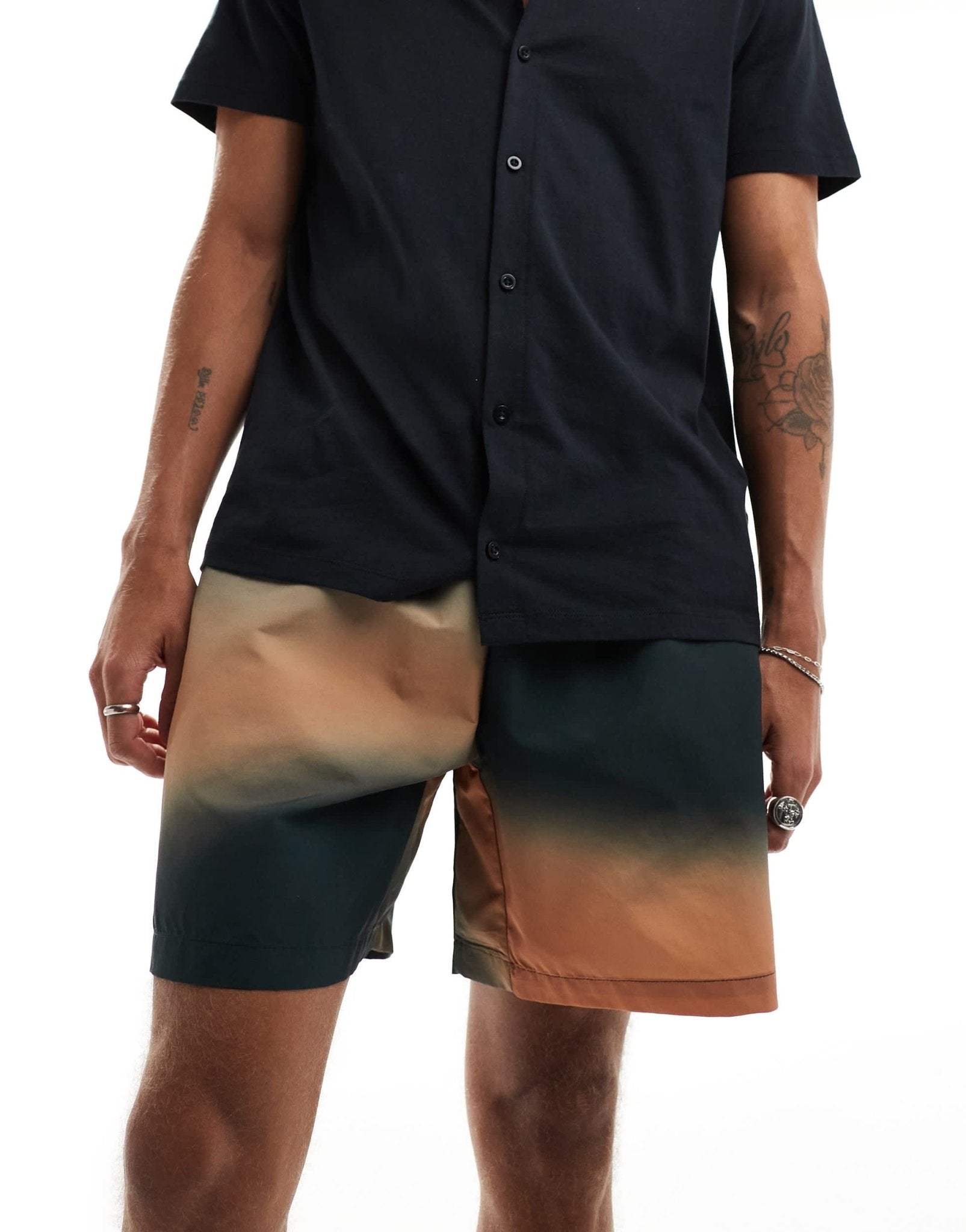 Fred Perry printed short in green - ASOS Sample Sale EU Store