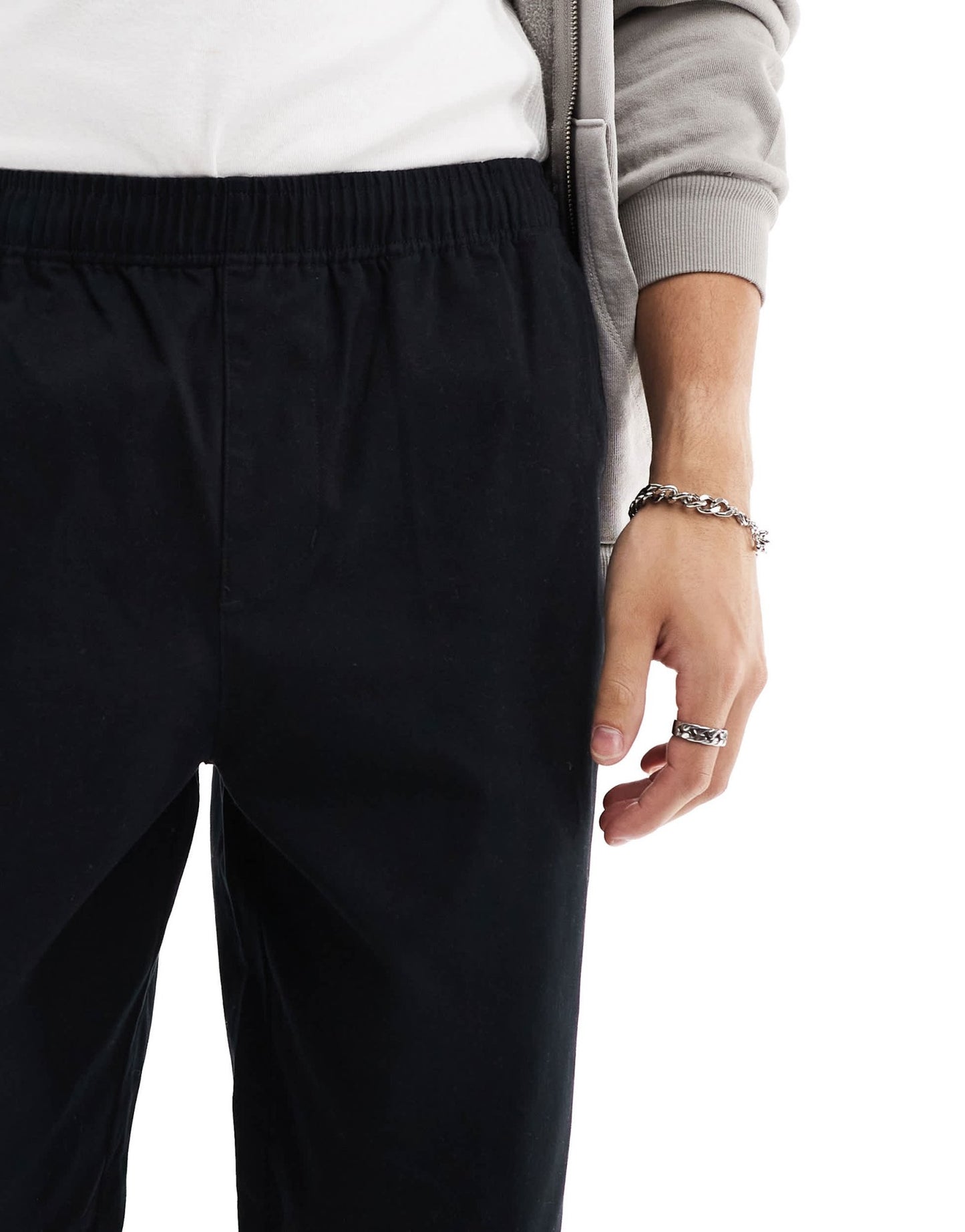 Fred Perry twill drawstring straight leg trousers in black - ASOS Sample Sale EU Store