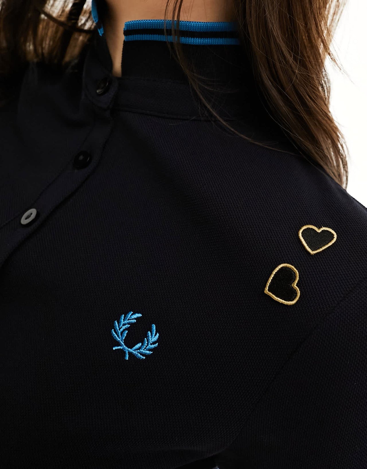 Fred Perry X Amy Winehouse tipped polo dress in black - ASOS Sample Sale EU Store