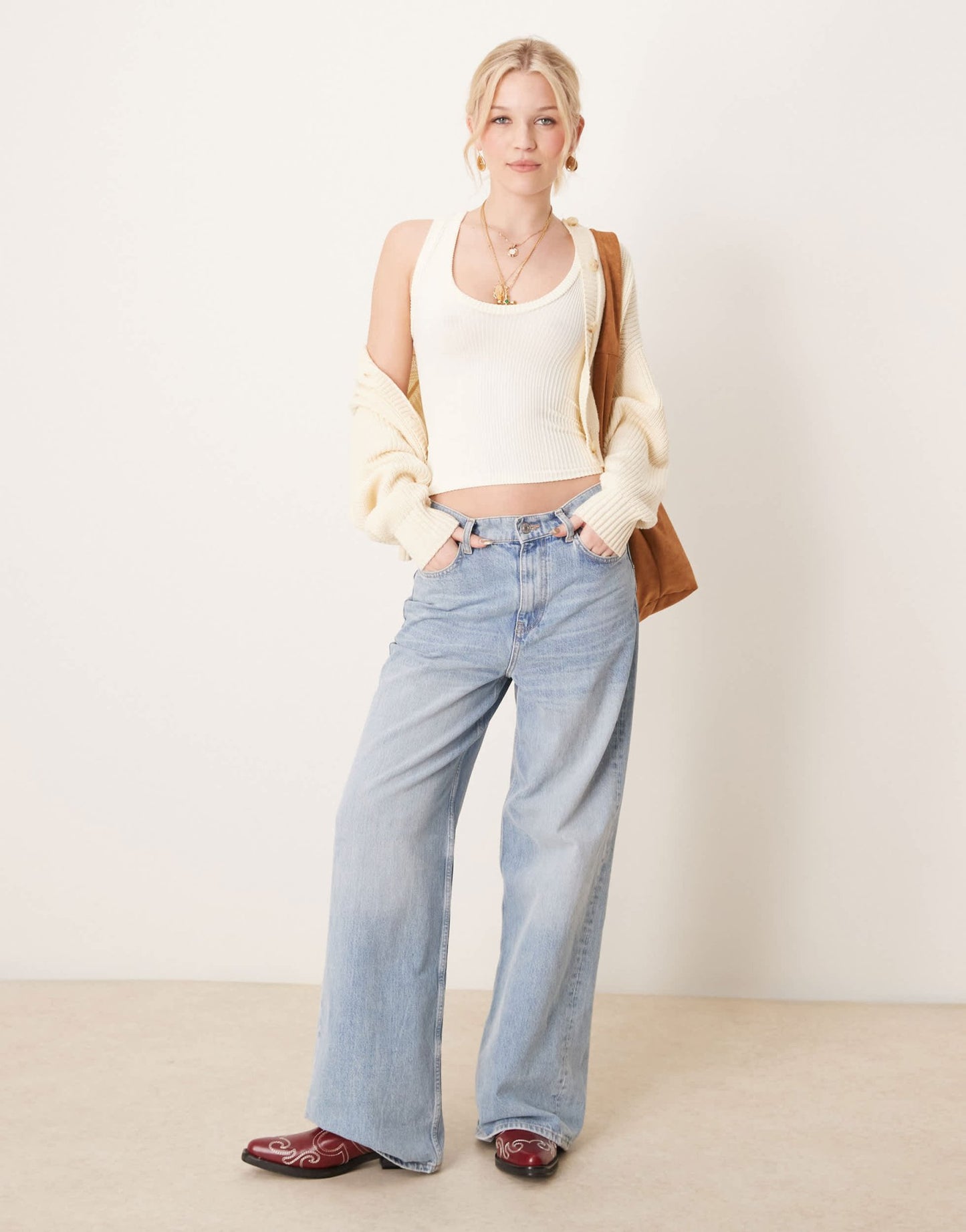 Free People clean slate ribbed tank top in ecru - ASOS Sample Sale EU Store