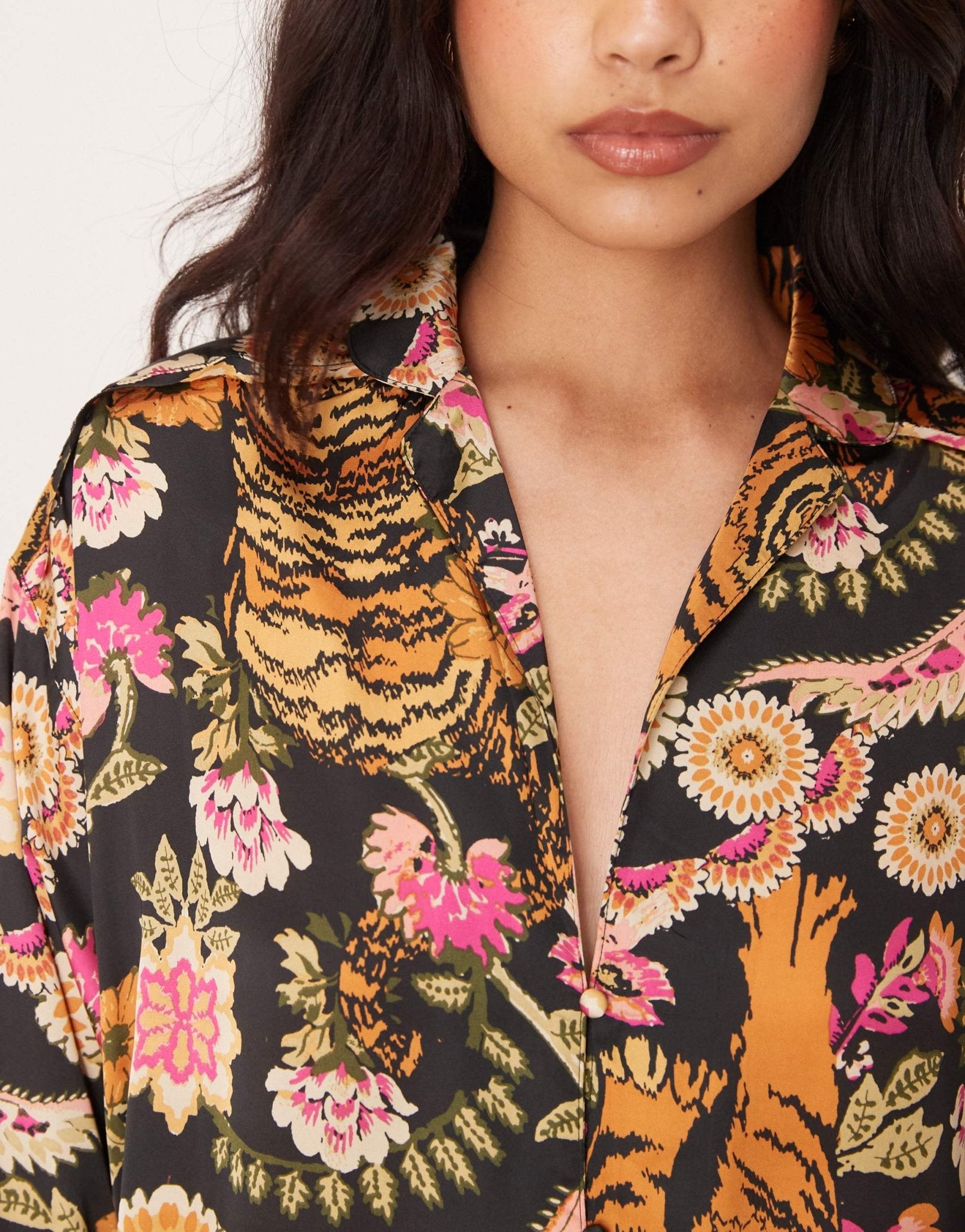 Free People dreamy days printed pyjama set in black multi - ASOS Sample Sale EU Store