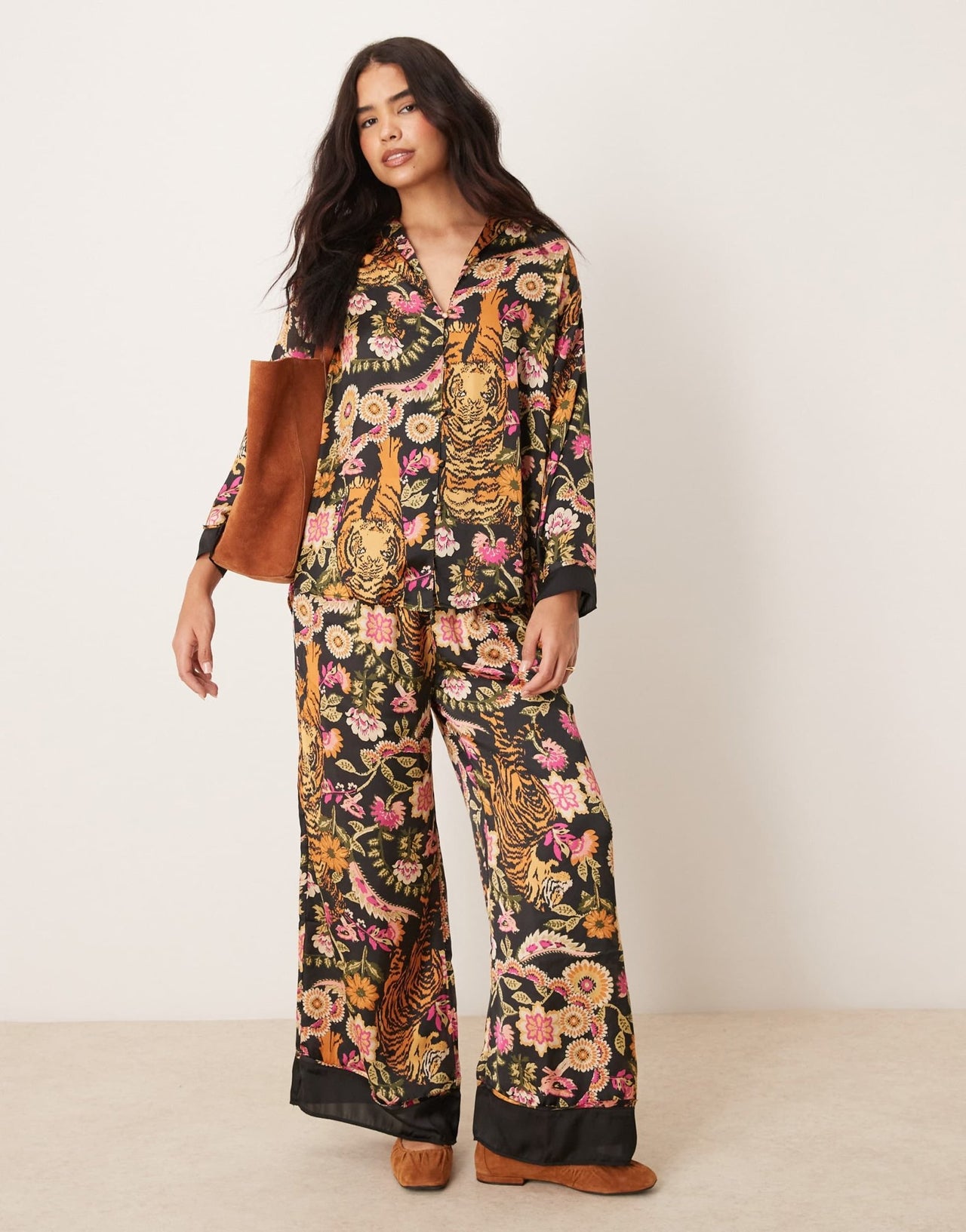 Free People dreamy days printed pyjama set in black multi - ASOS Sample Sale EU Store