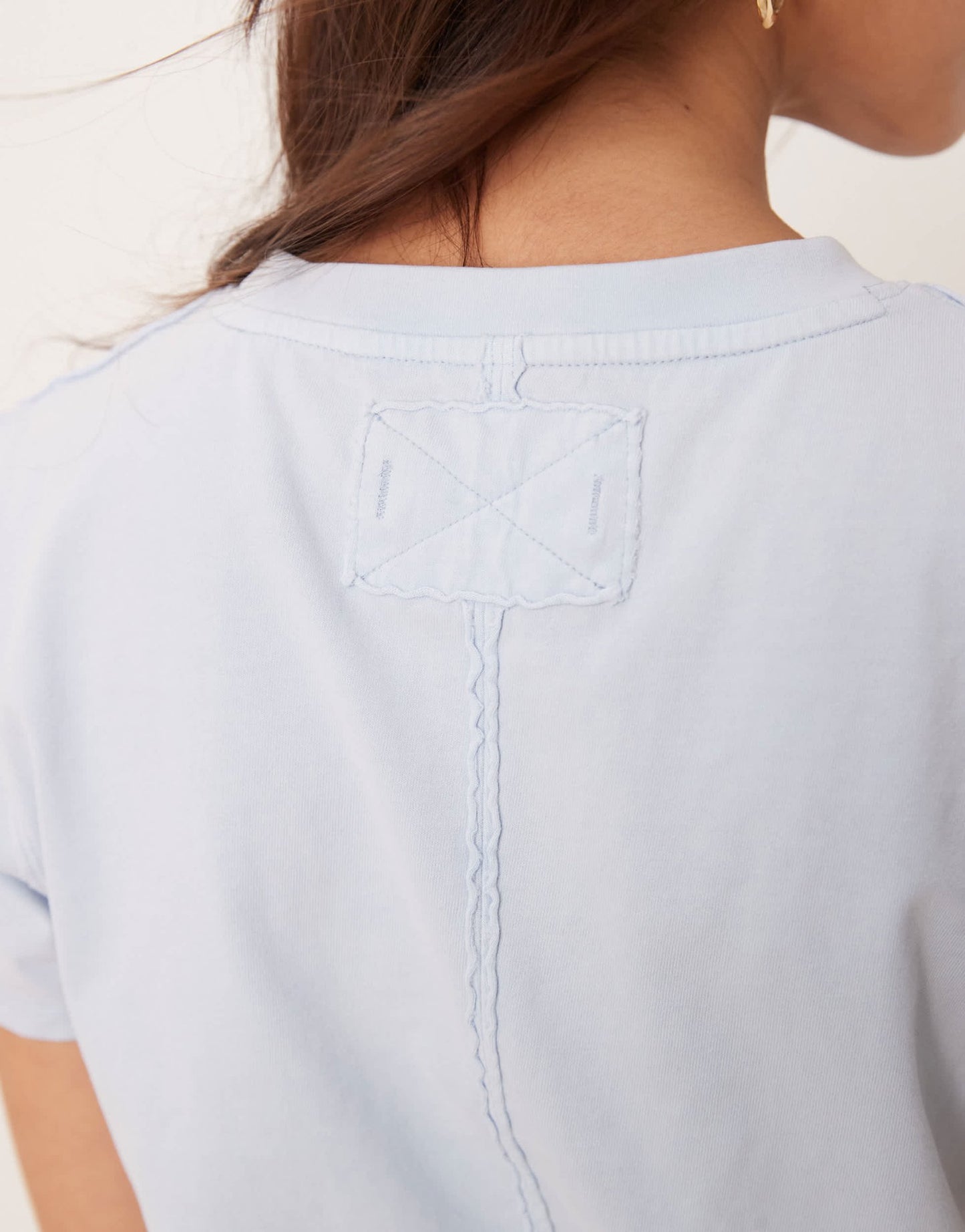 Free People everyday relaxed t-shirt in ice blue - ASOS Sample Sale EU Store