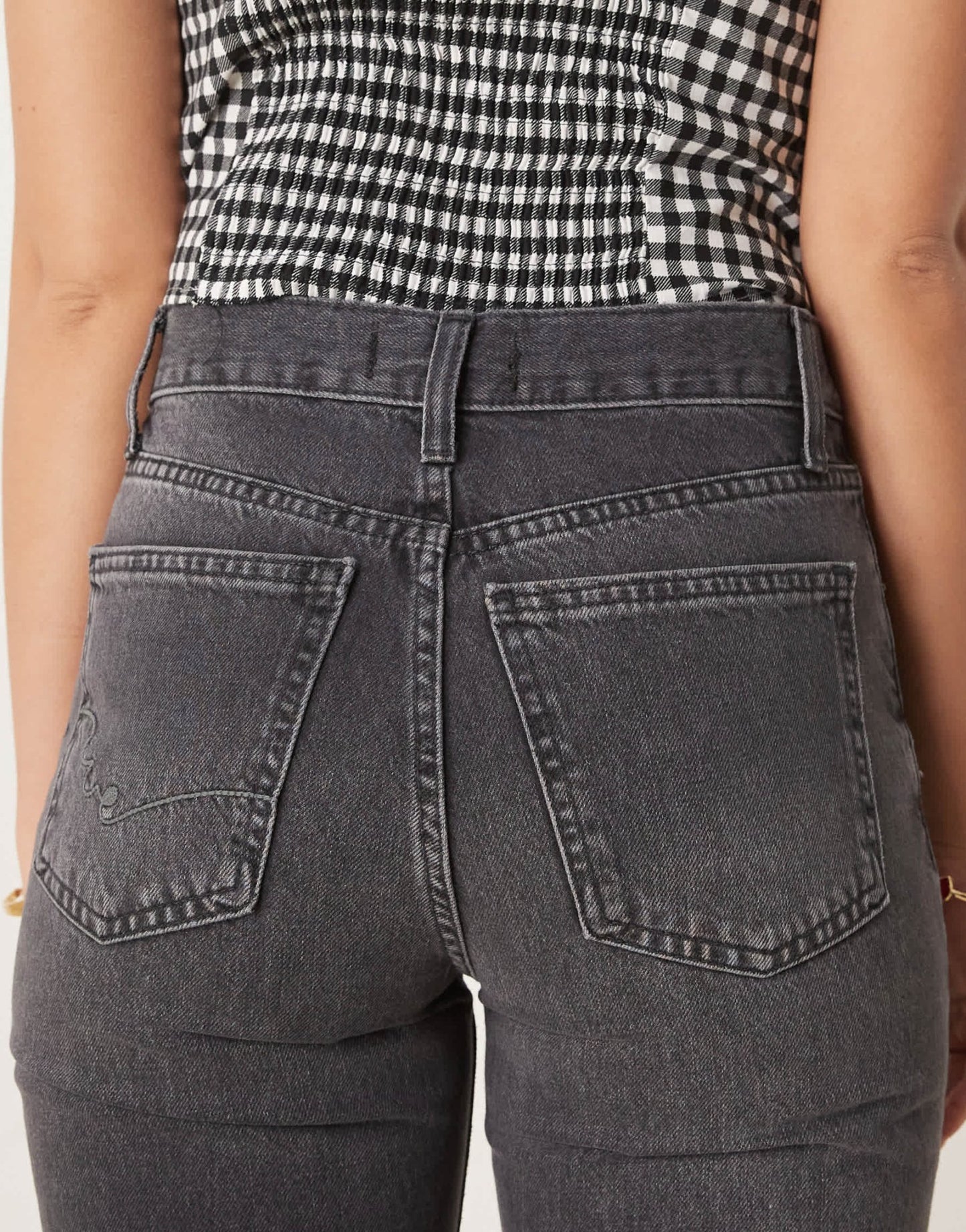 Free People holly bootcut knee jeans in washed black - ASOS Sample Sale EU Store