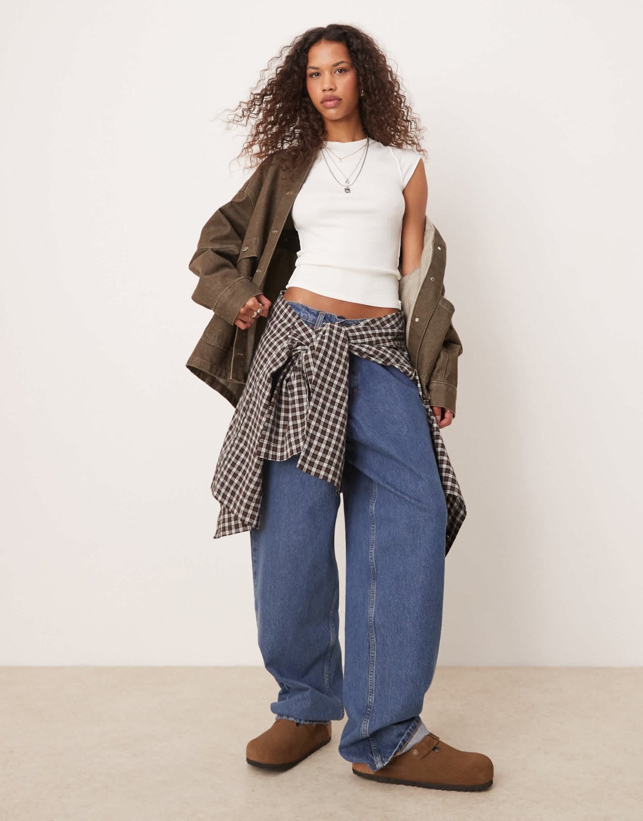 Free People ribbed raglan baby t-shirt in ivory - ASOS Sample Sale EU Store