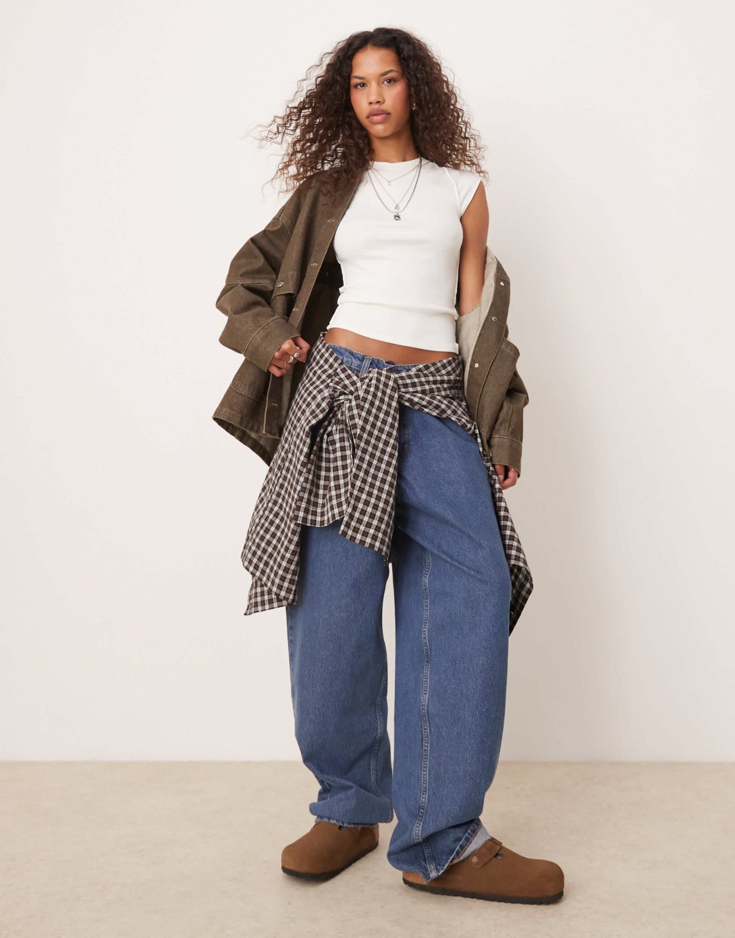 Free People ribbed raglan baby t-shirt in ivory - ASOS Sample Sale EU Store