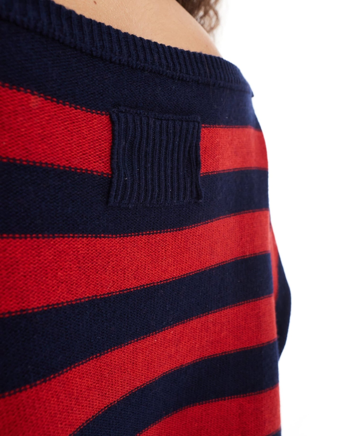 Free People slash neck striped jumper in multi - ASOS Sample Sale EU Store