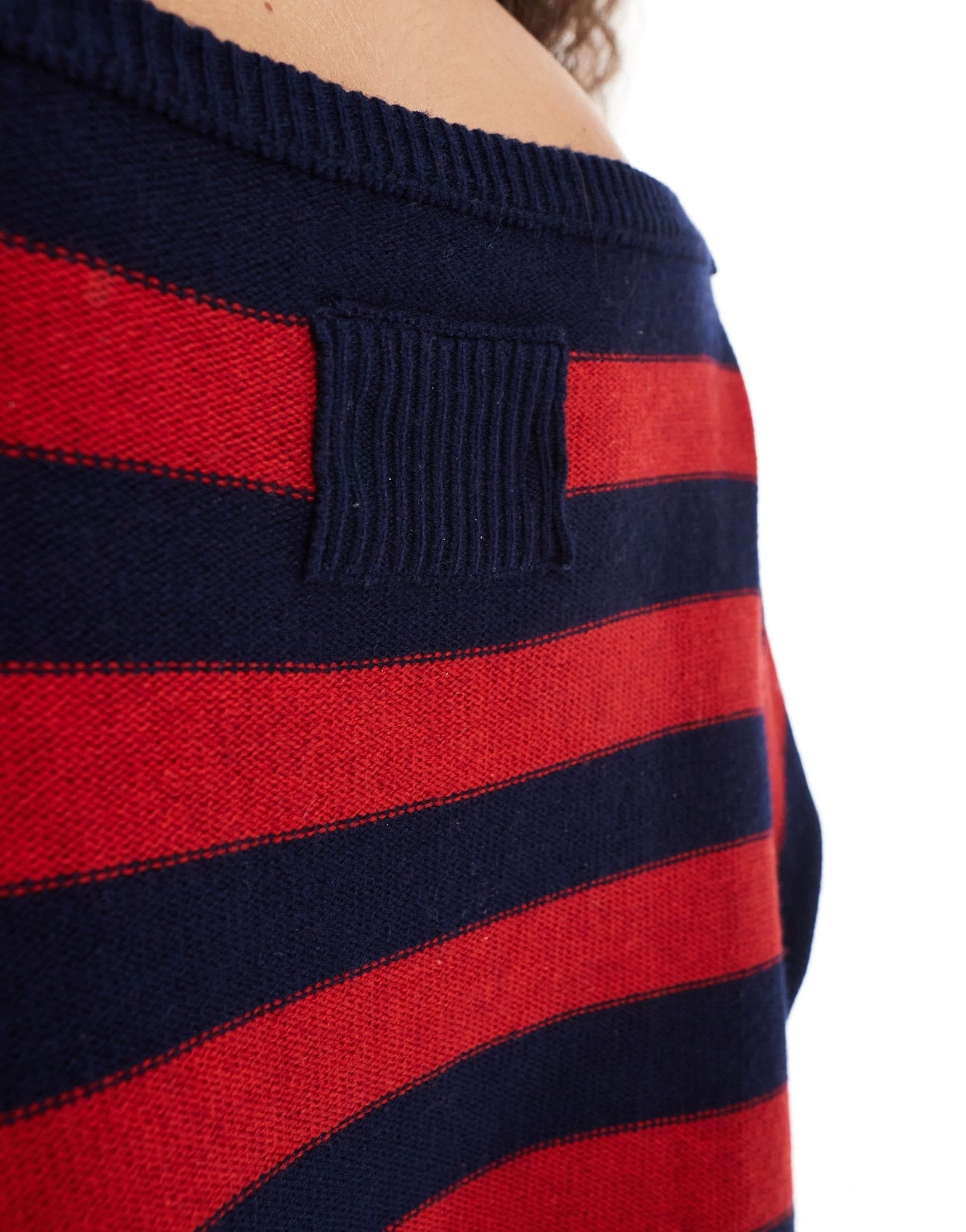 Free People slash neck striped jumper in multi - ASOS Sample Sale EU Store