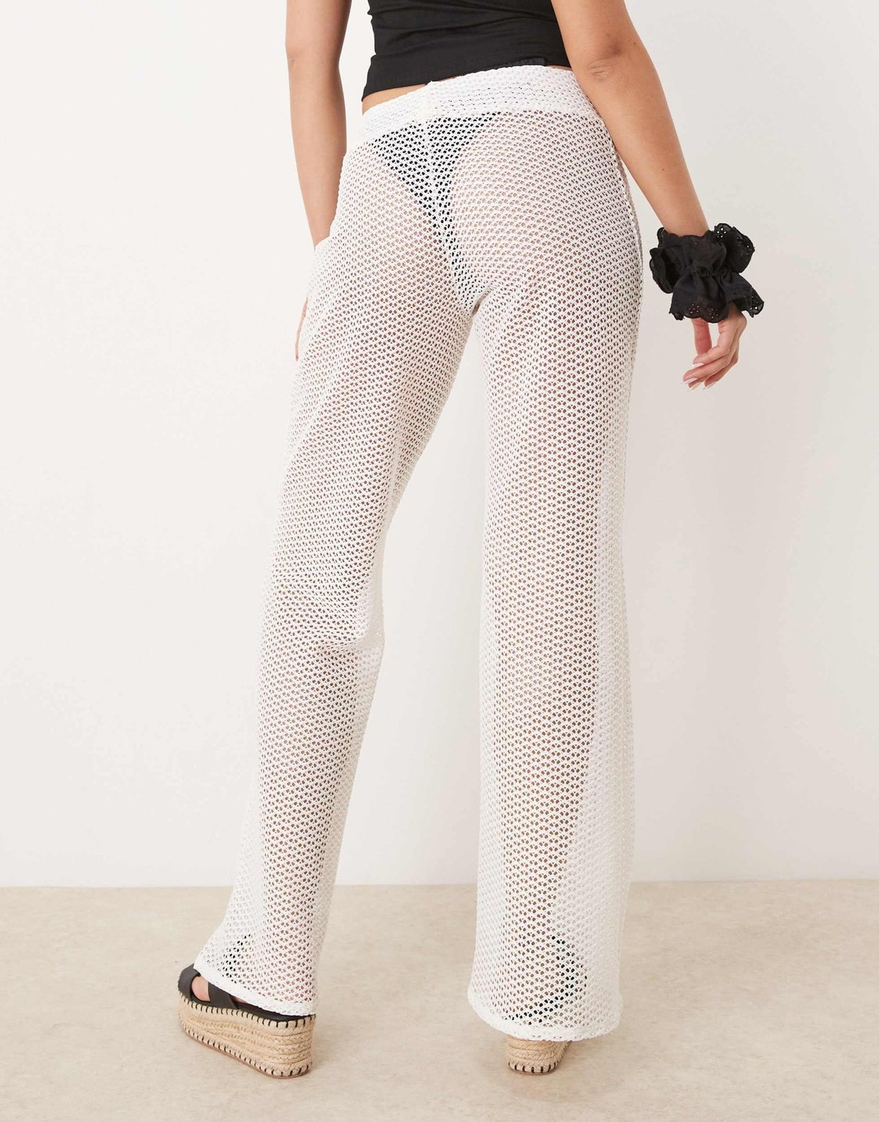 Free Society knit beach trouser in white - ASOS Sample Sale EU Store