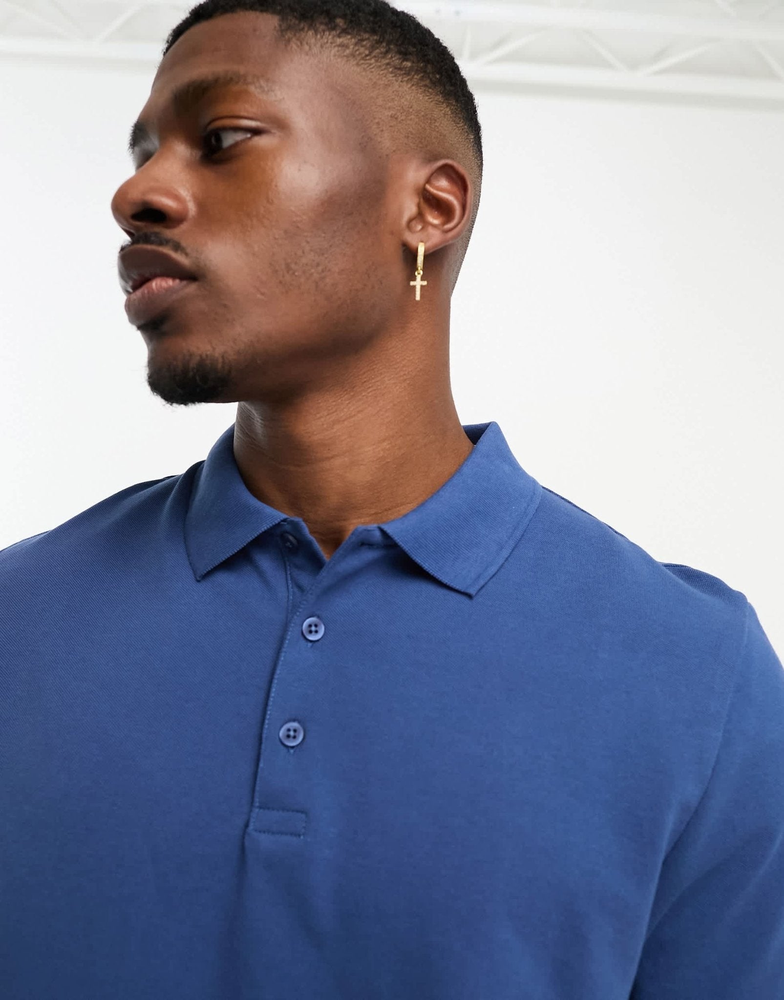 French Connection short sleeve polo shirt in blue - ASOS Sample Sale EU Store