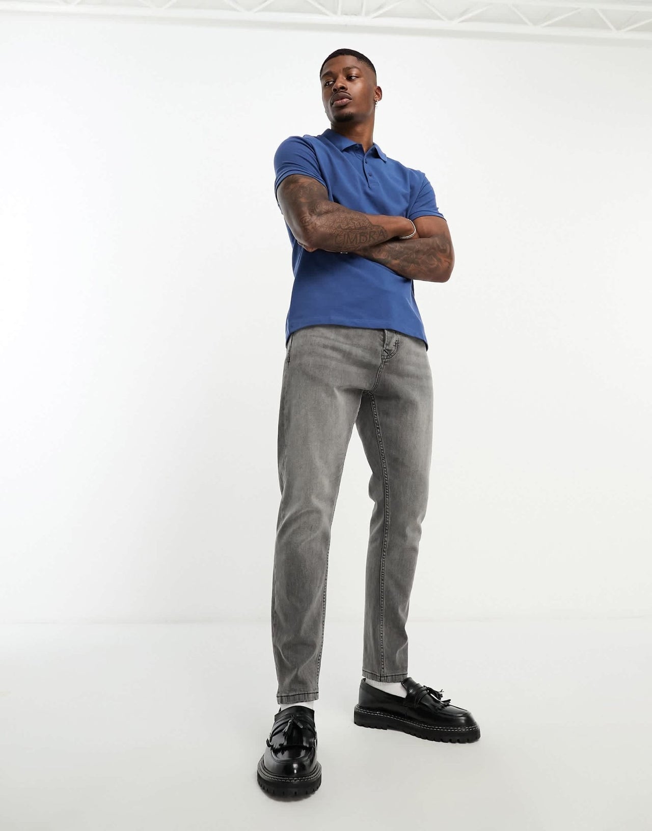 French Connection short sleeve polo shirt in blue - ASOS Sample Sale EU Store