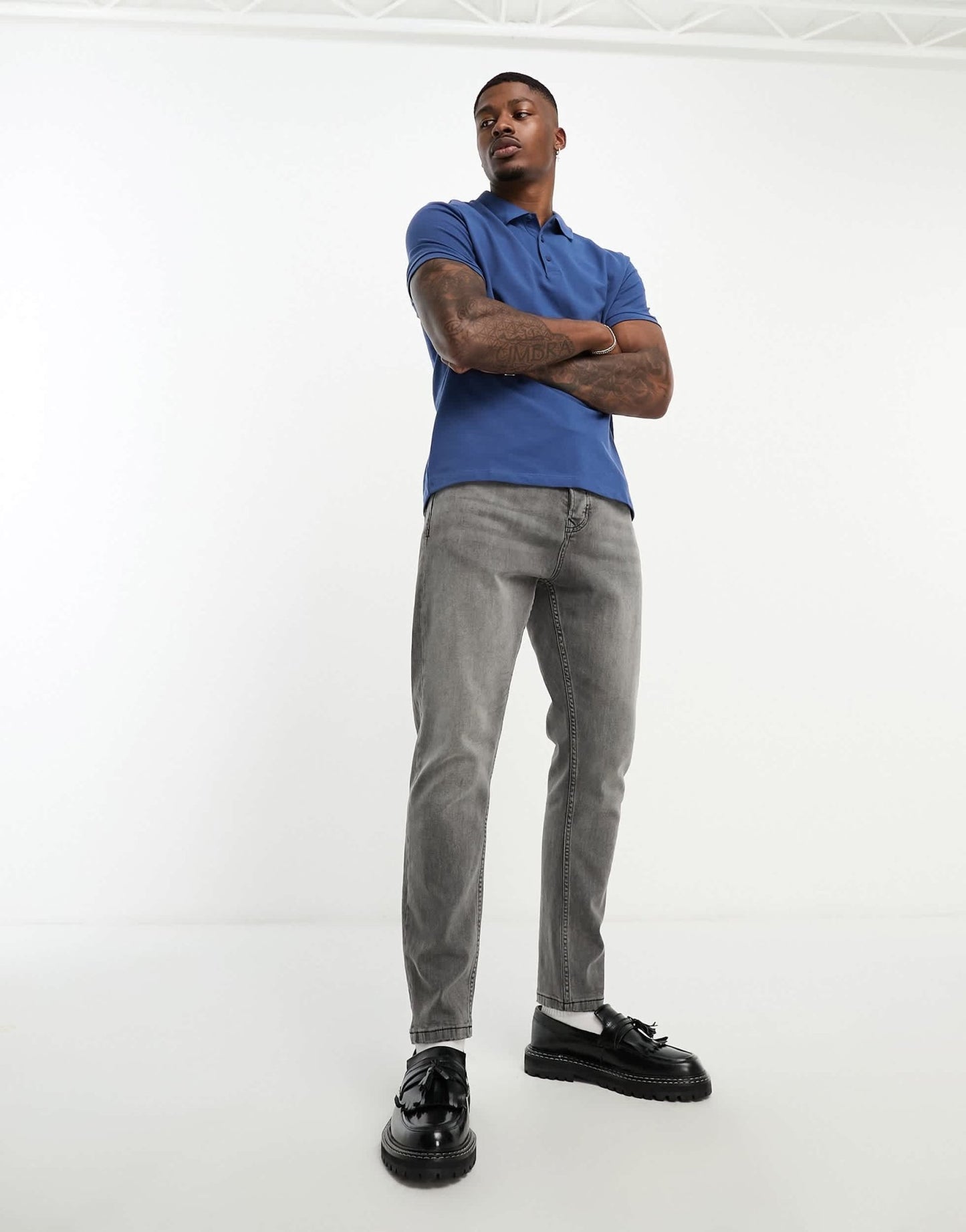 French Connection short sleeve polo shirt in blue - ASOS Sample Sale EU Store