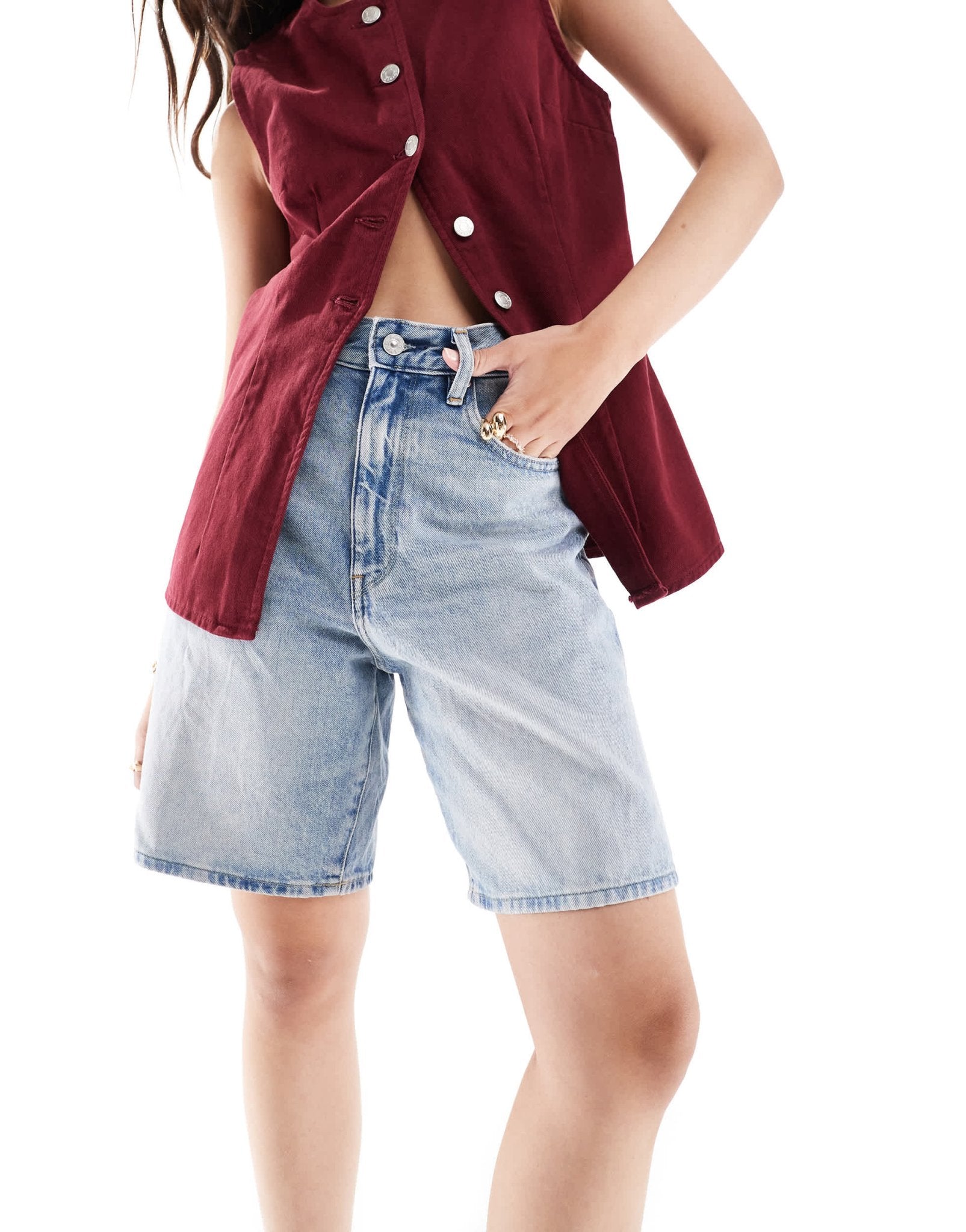 G - Star barrel loose fit denim shorts in vintage wash blue - ASOS Sample Sale EU Store