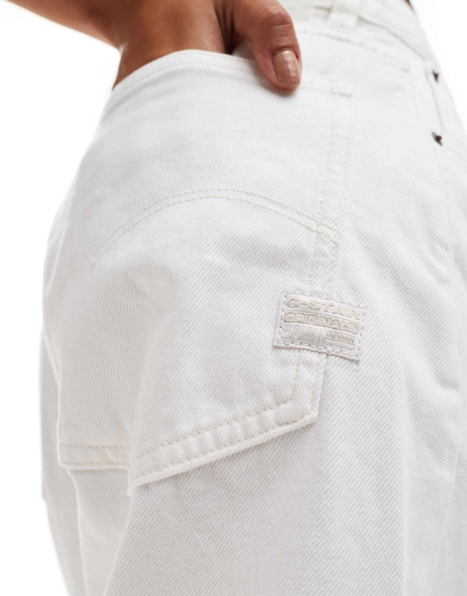G - Star bowey 3D boyfriend denim jeans in off white - ASOS Sample Sale EU Store