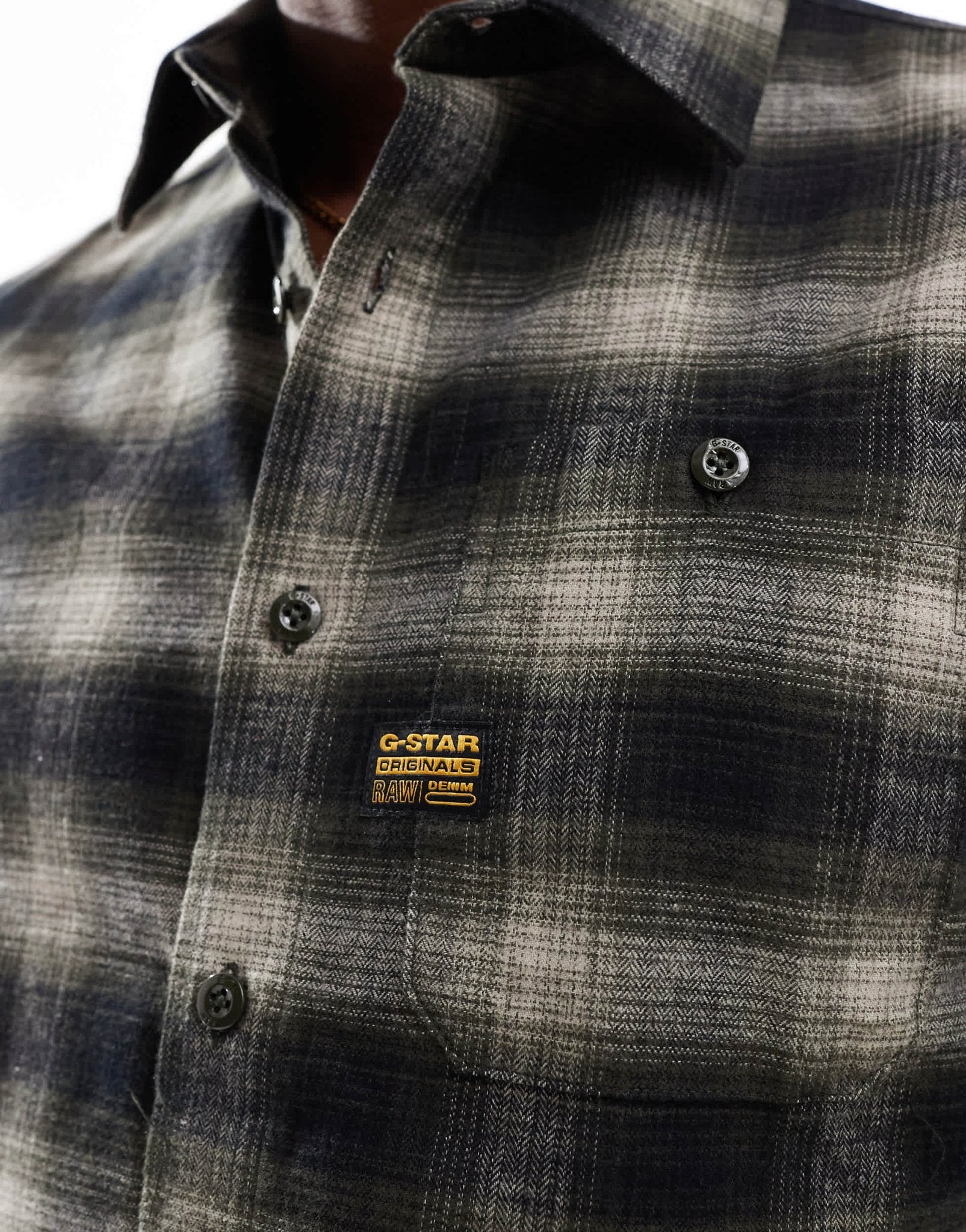 G - Star bristum checked flannel shirt in black and beige - ASOS Sample Sale EU Store