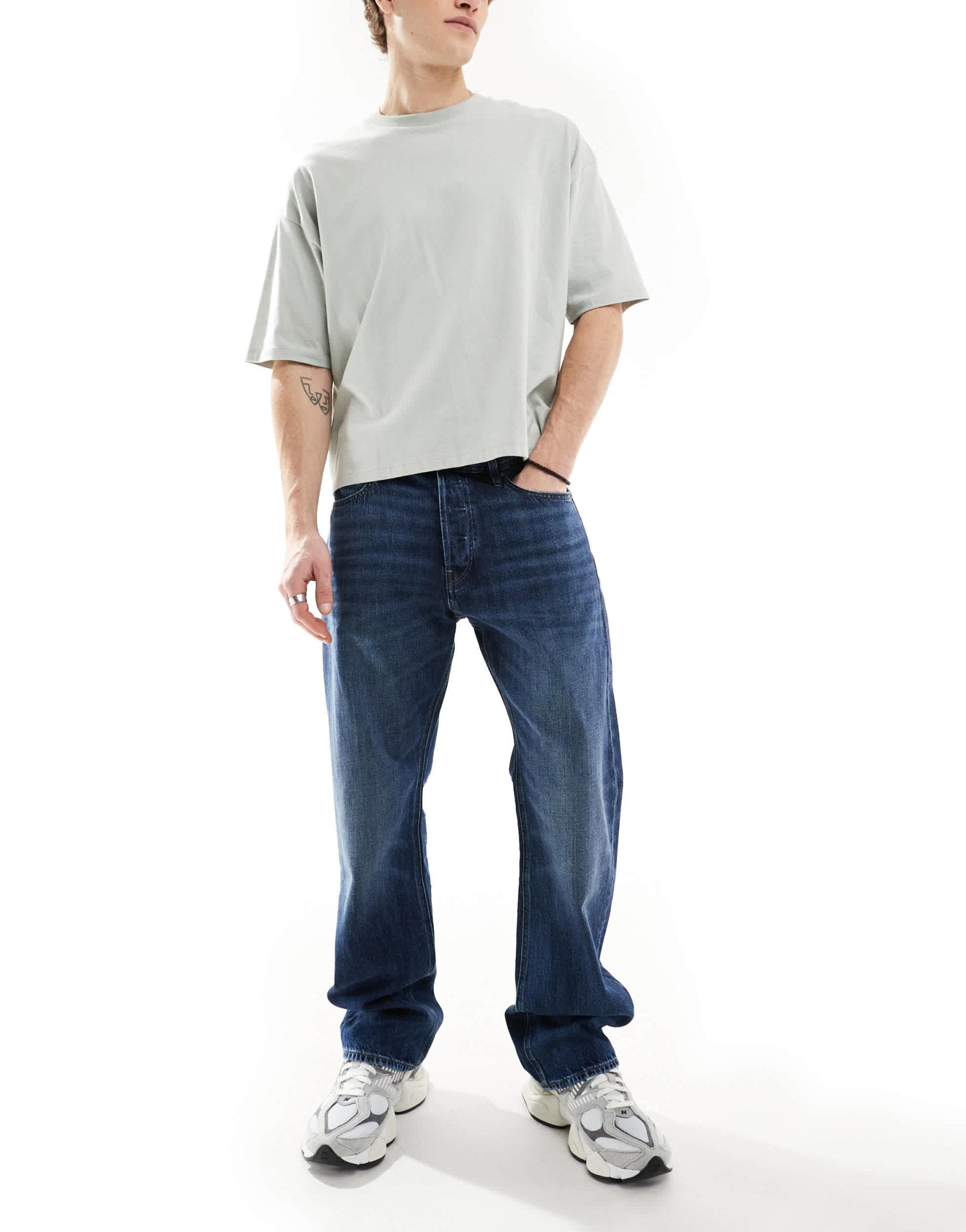 G - Star dakota straight leg denim jeans in midwash blue - ASOS Sample Sale EU Store