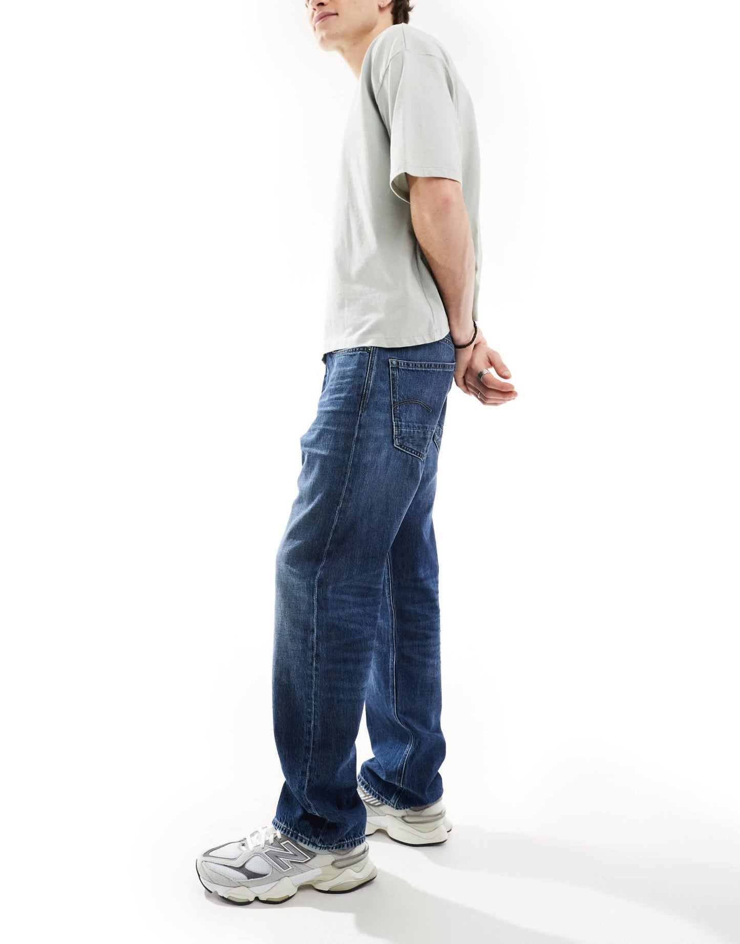 G - Star dakota straight leg denim jeans in midwash blue - ASOS Sample Sale EU Store