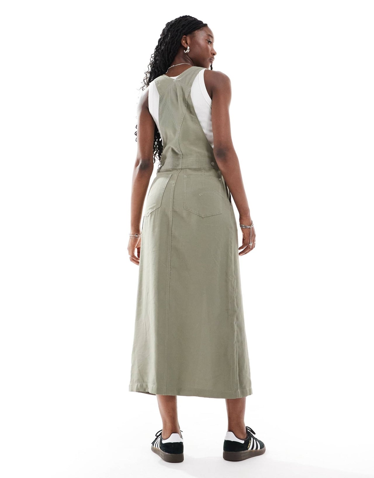 G - Star dungaree dress in light green - ASOS Sample Sale EU Store