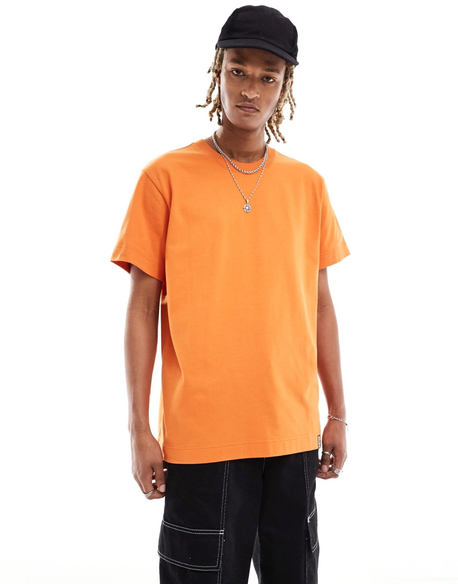 G - star essential loose fit t-shirt in orange - ASOS Sample Sale EU Store