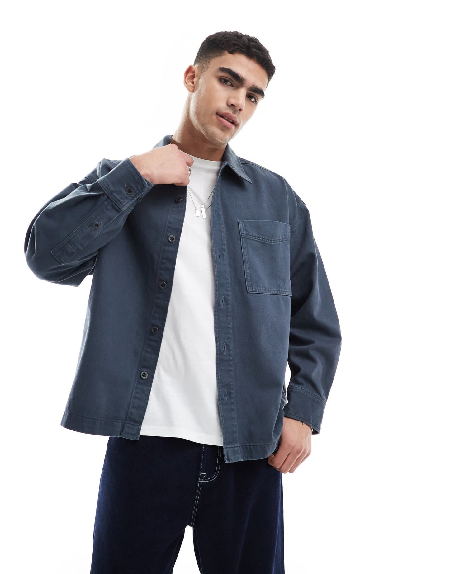 G - Star oversized denim overshirt in darkwash blue - ASOS Sample Sale EU Store
