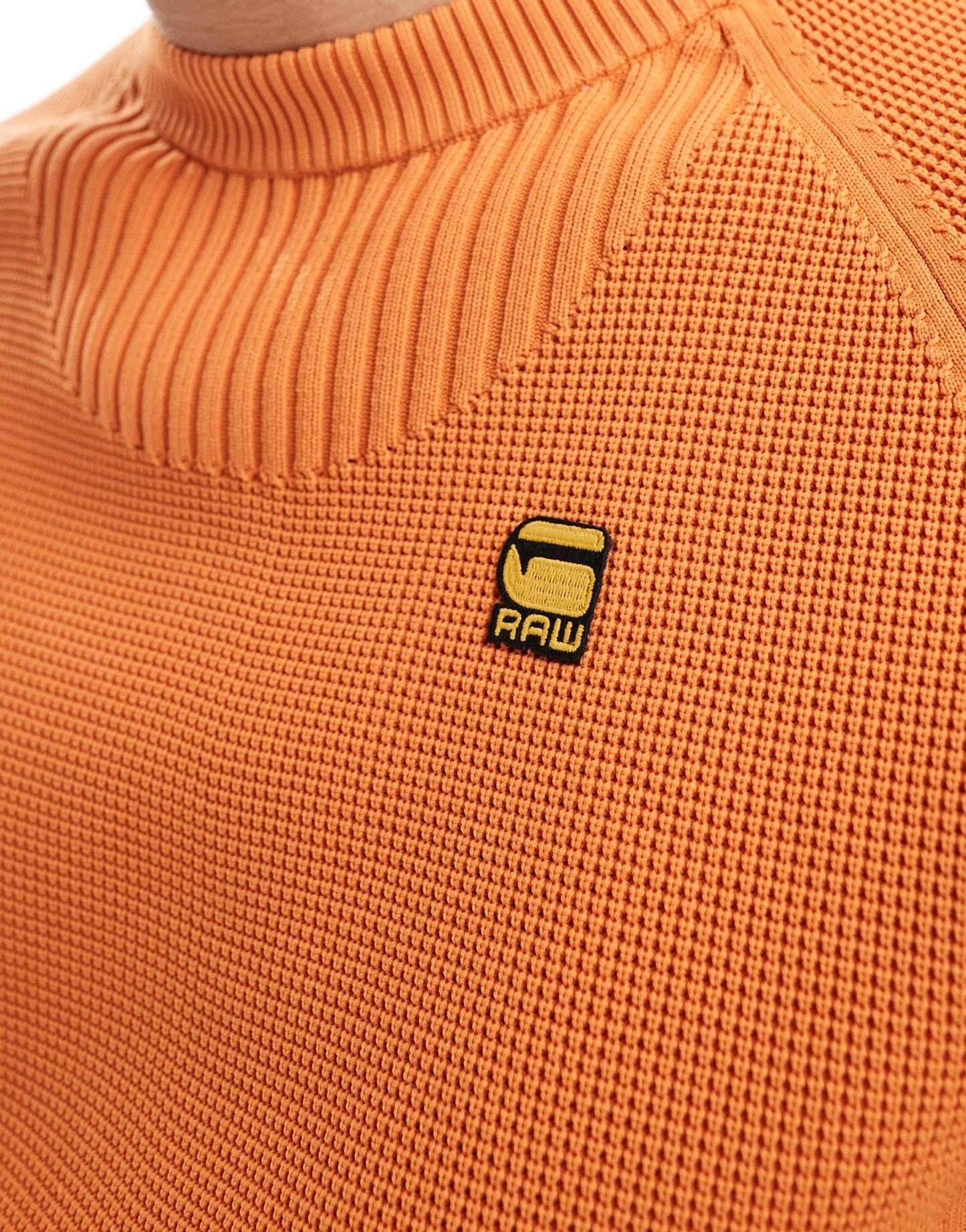 G - star pullover knitted jumper in orange - ASOS Sample Sale EU Store