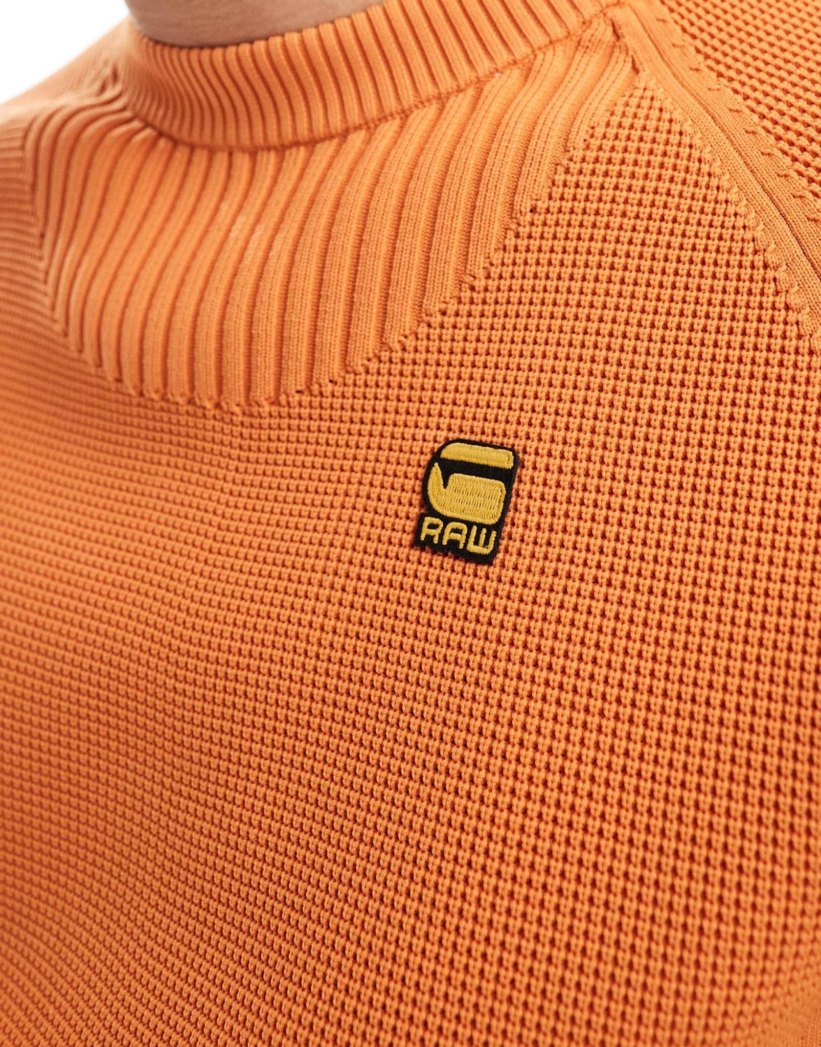 G - star pullover knitted jumper in orange - ASOS Sample Sale EU Store