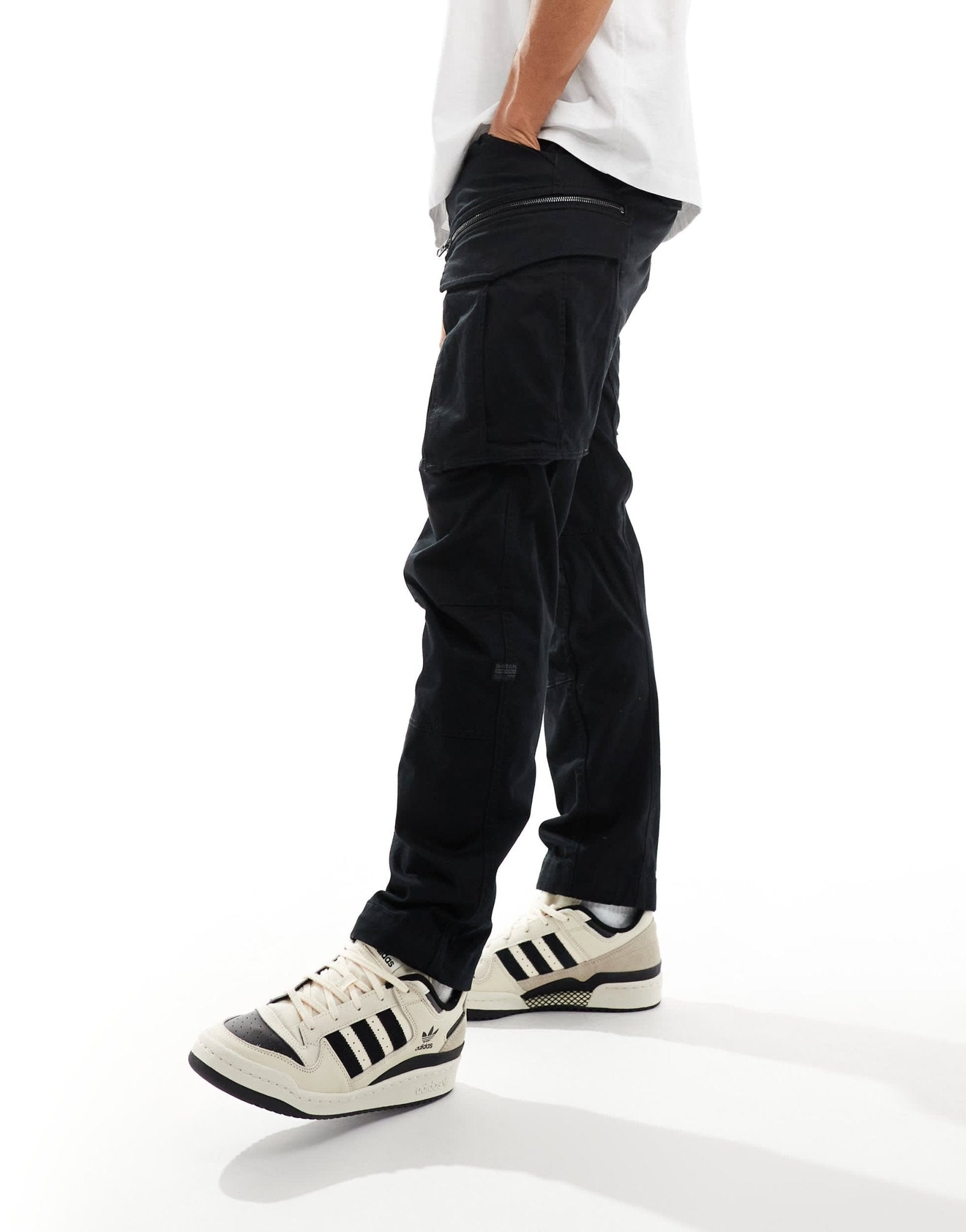 G - star rovic 3D regular tapered cargo trousers in black - ASOS Sample Sale EU Store