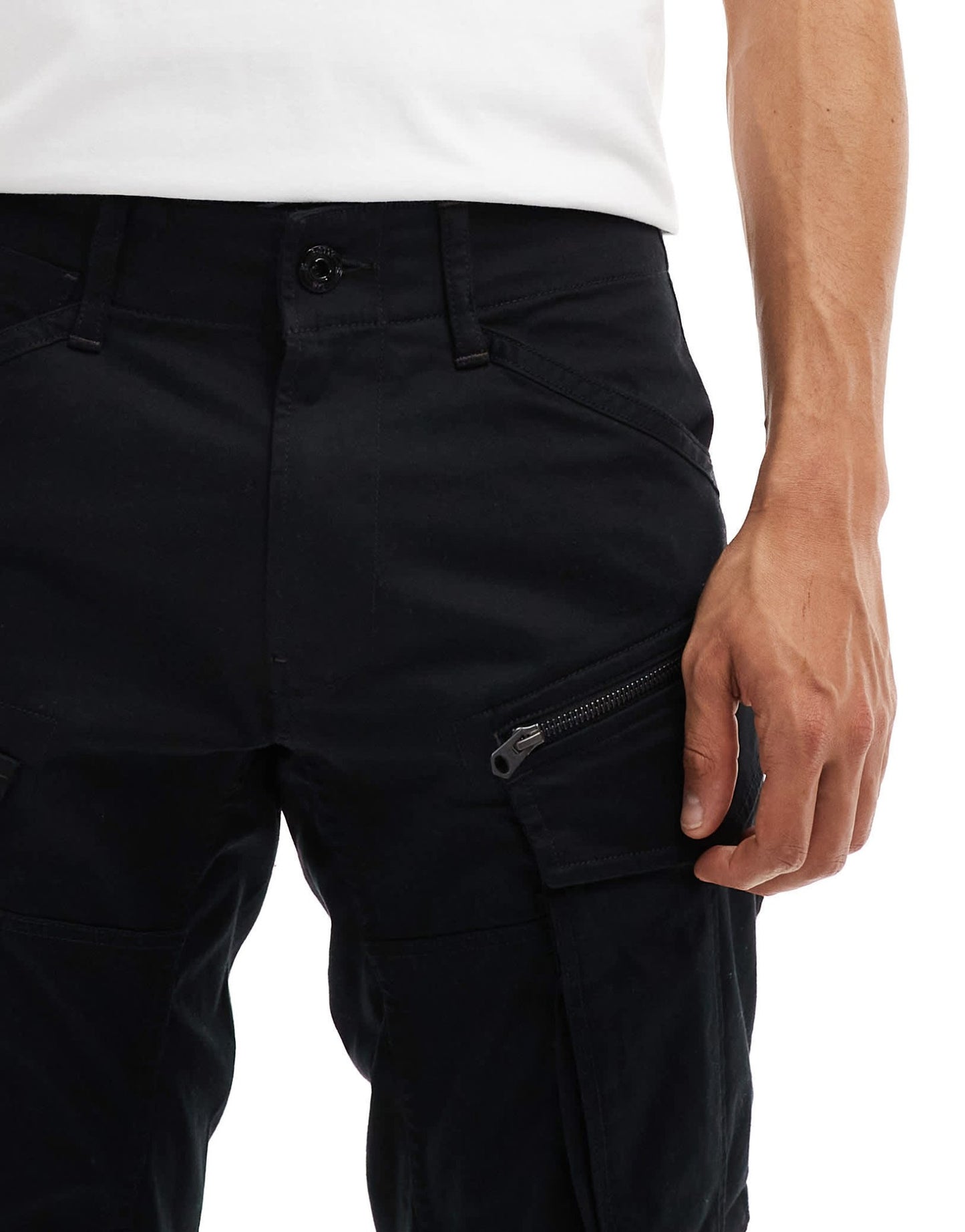 G - star rovic 3D regular tapered cargo trousers in black - ASOS Sample Sale EU Store