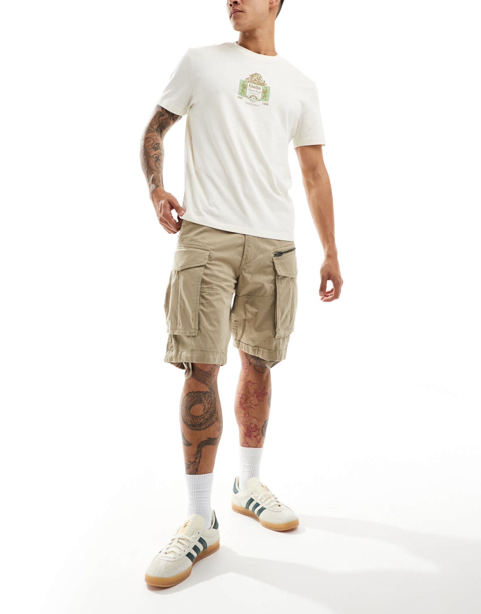 G - star rovic relaxed cargo shorts in beige - ASOS Sample Sale EU Store