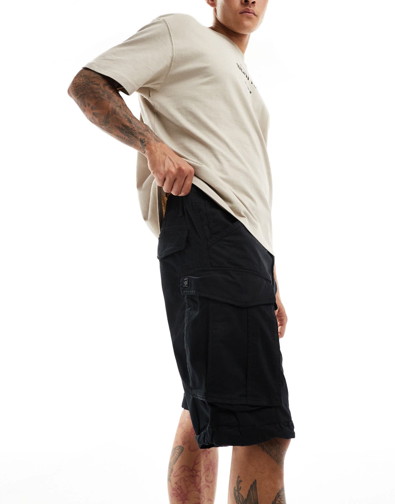 G - star rovic relaxed cargo shorts in black - ASOS Sample Sale EU Store