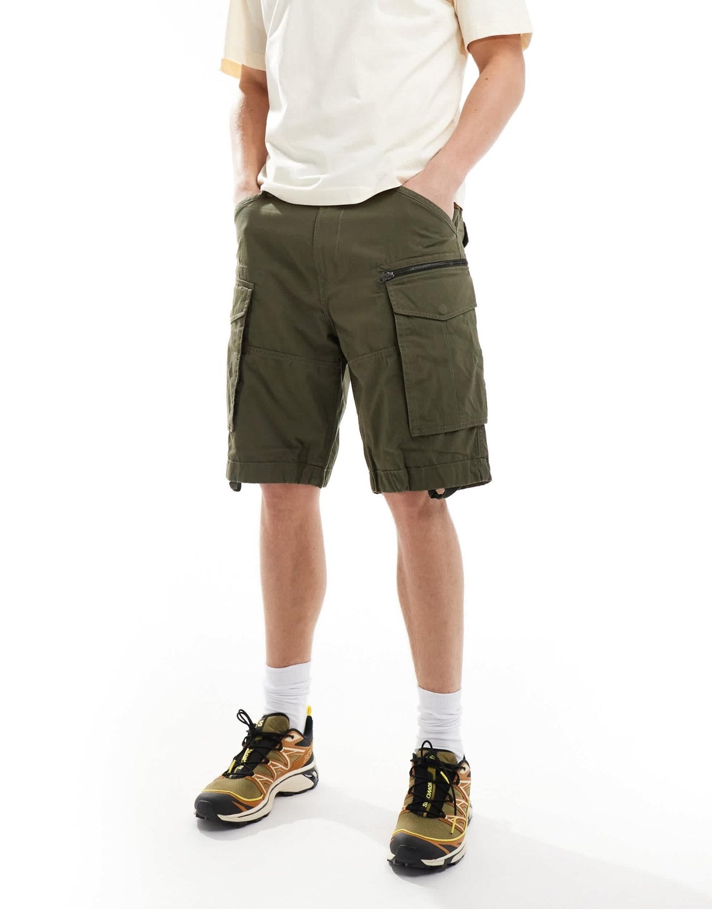 G - star rovic relaxed cargo shorts in khaki green - ASOS Sample Sale EU Store