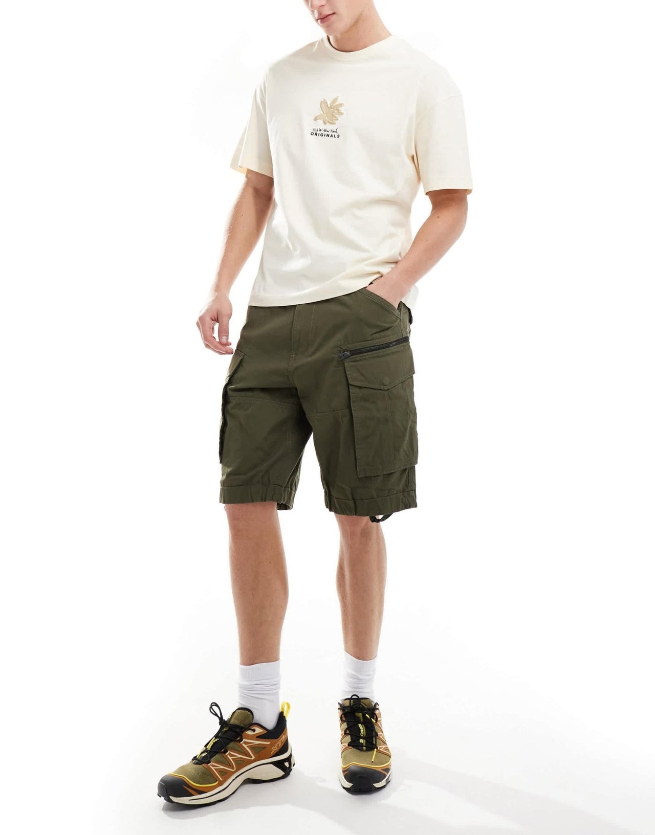 G - star rovic relaxed cargo shorts in khaki green - ASOS Sample Sale EU Store