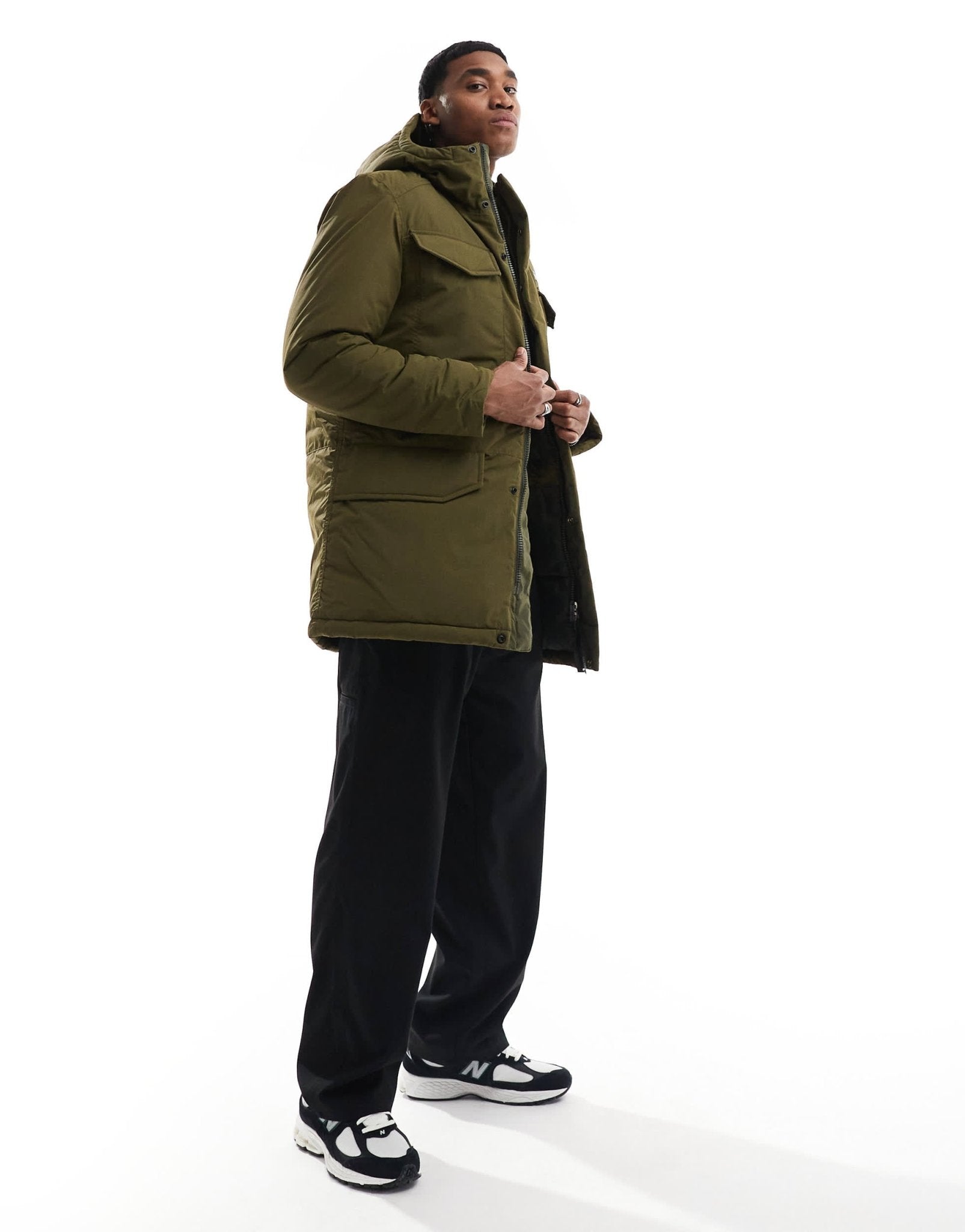 G - Star vodan longline parka jacket in olive green - ASOS Sample Sale EU Store