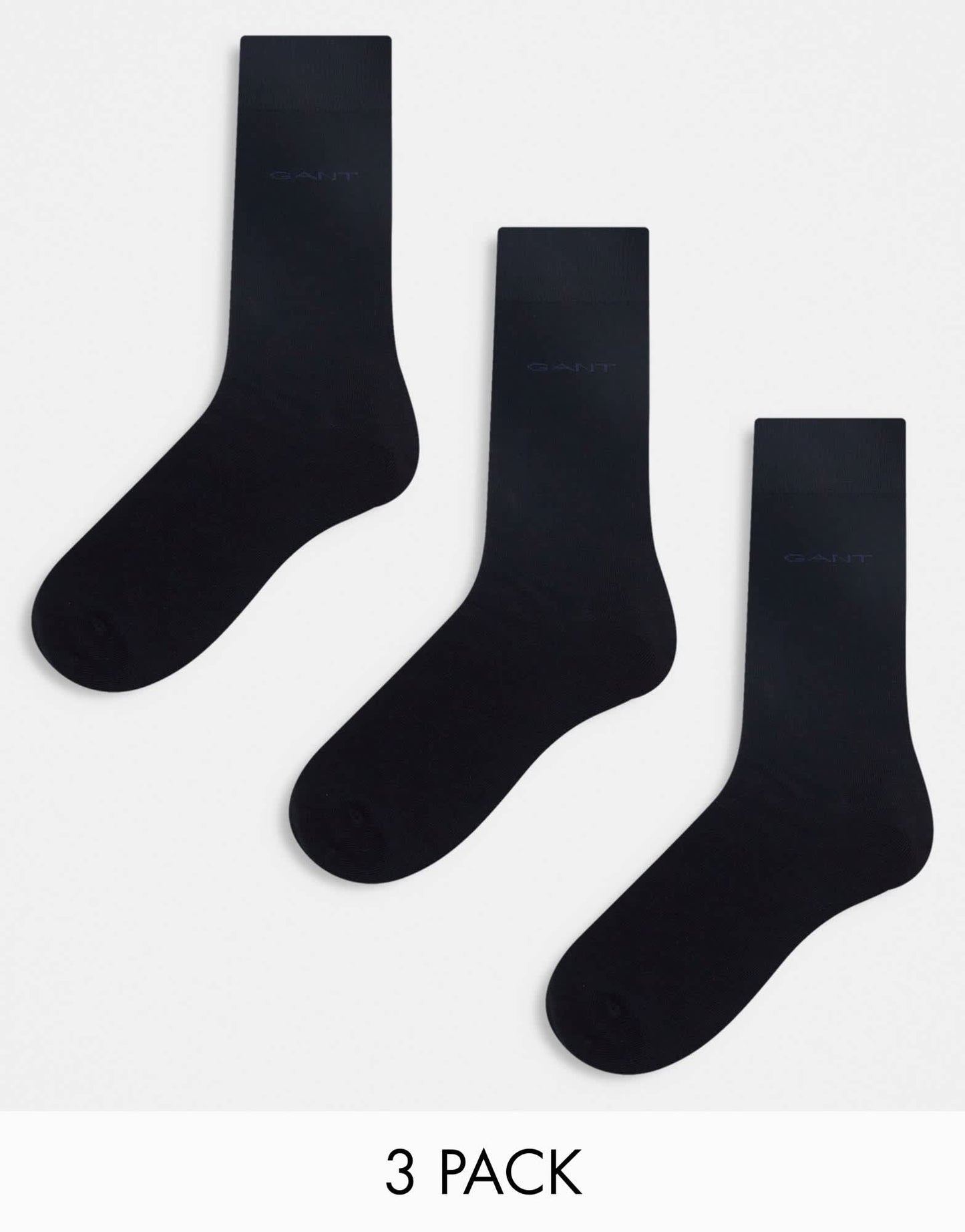 GANT 3 pack socks with logo in black - ASOS Sample Sale EU Store