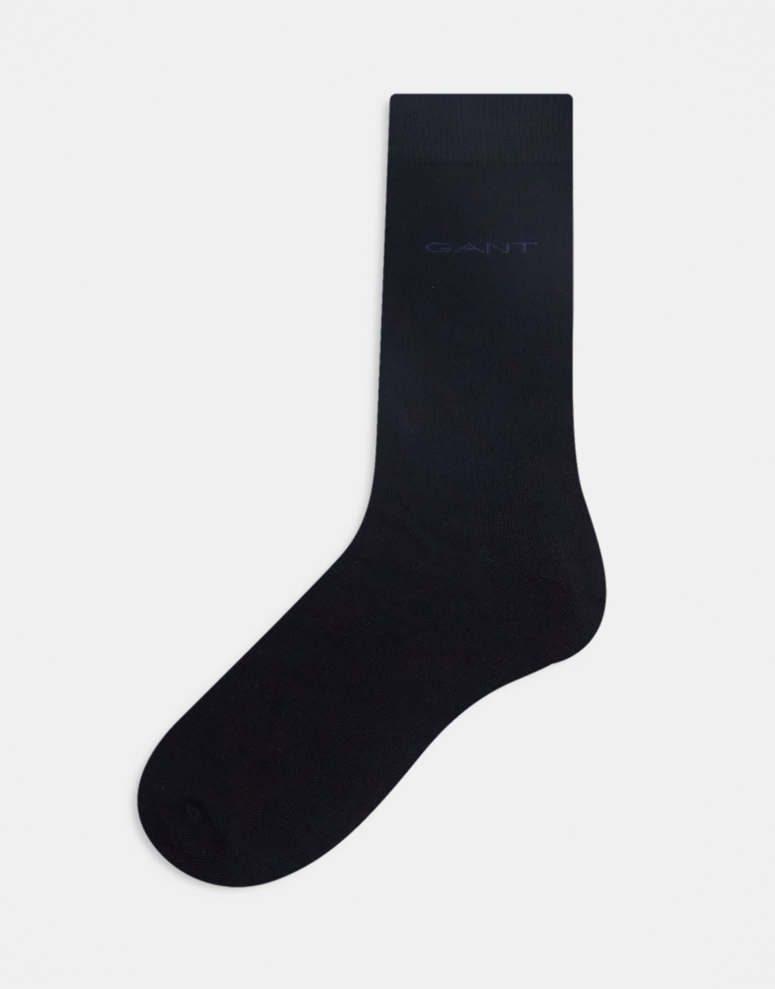 GANT 3 pack socks with logo in black - ASOS Sample Sale EU Store